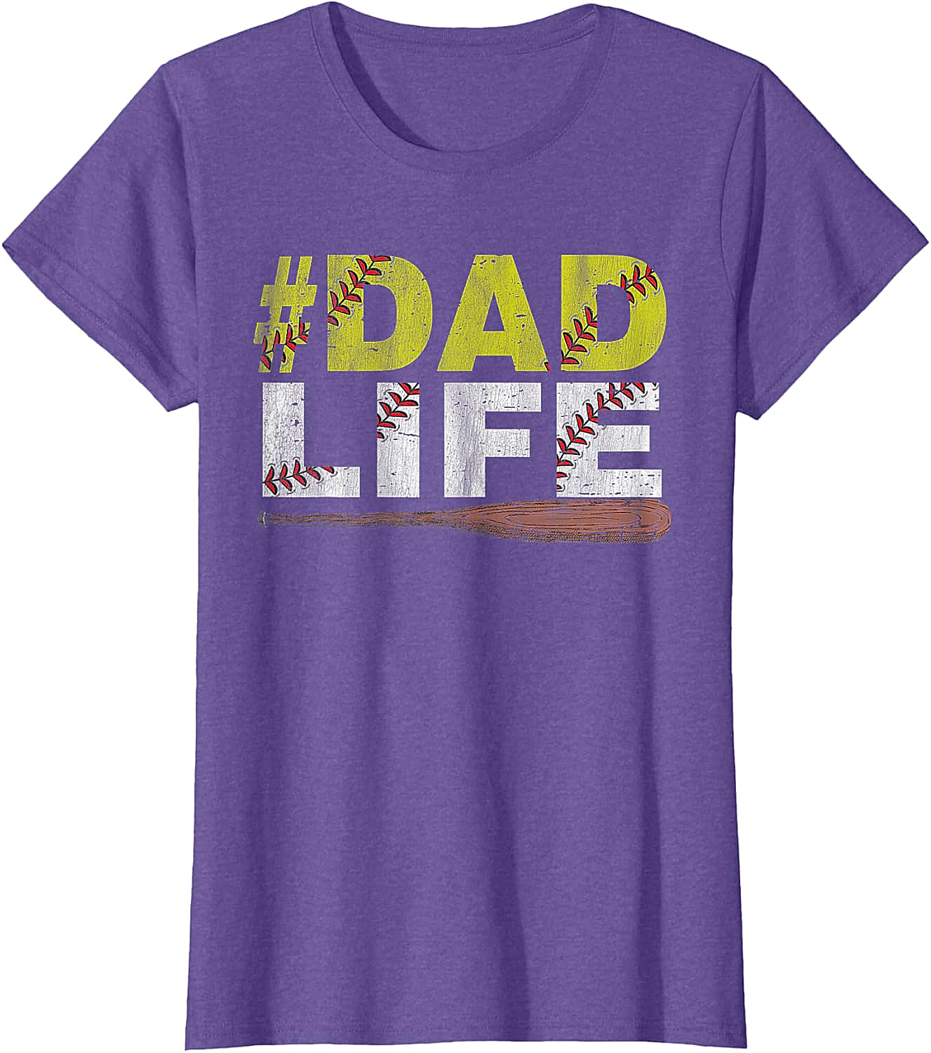 Dad Life Softball Dad T-Shirt Funny Sports Dad Tee