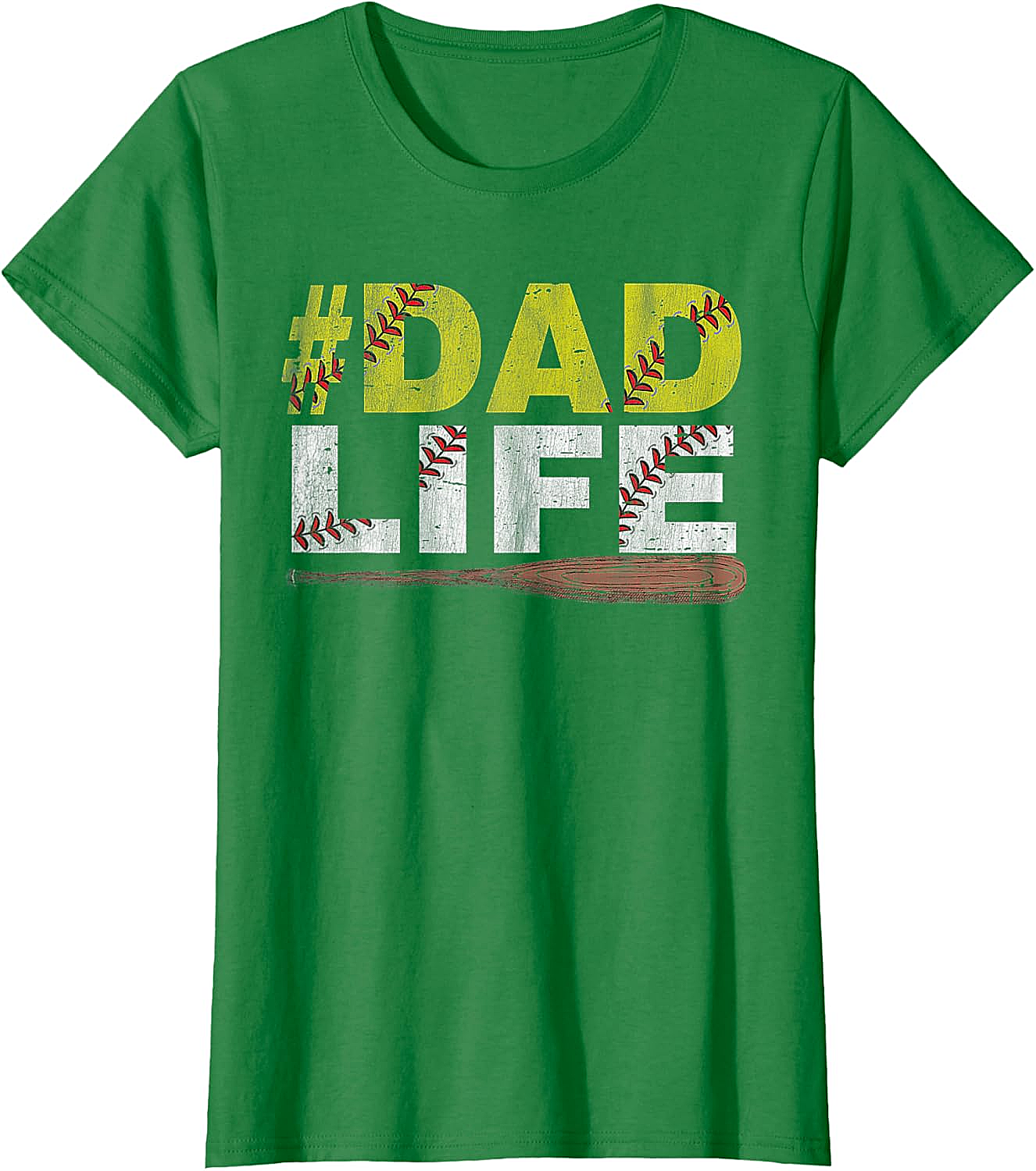 Dad Life Softball Dad T-Shirt Funny Sports Dad Tee