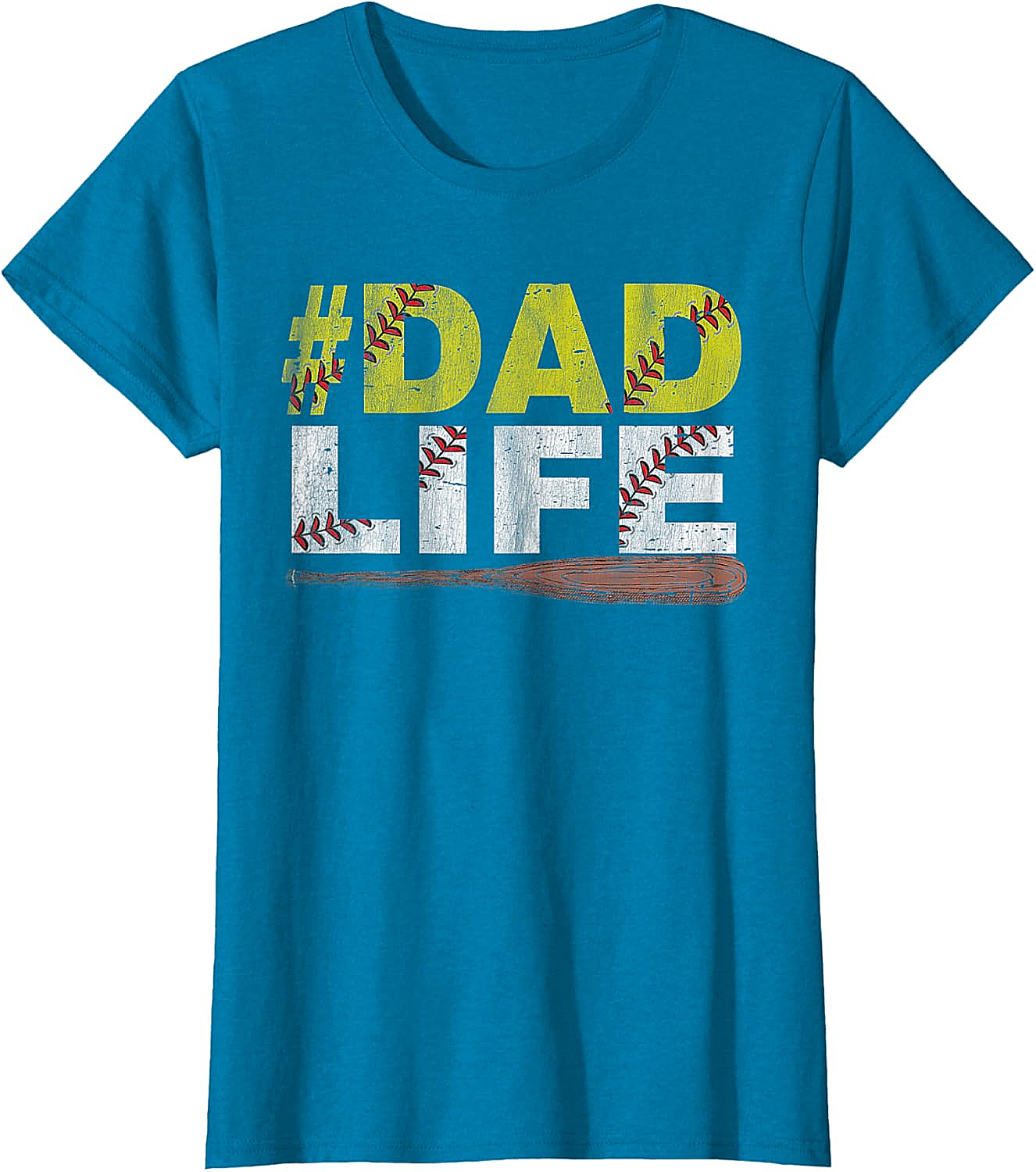 Dad Life Softball Dad T-Shirt Funny Sports Dad Tee