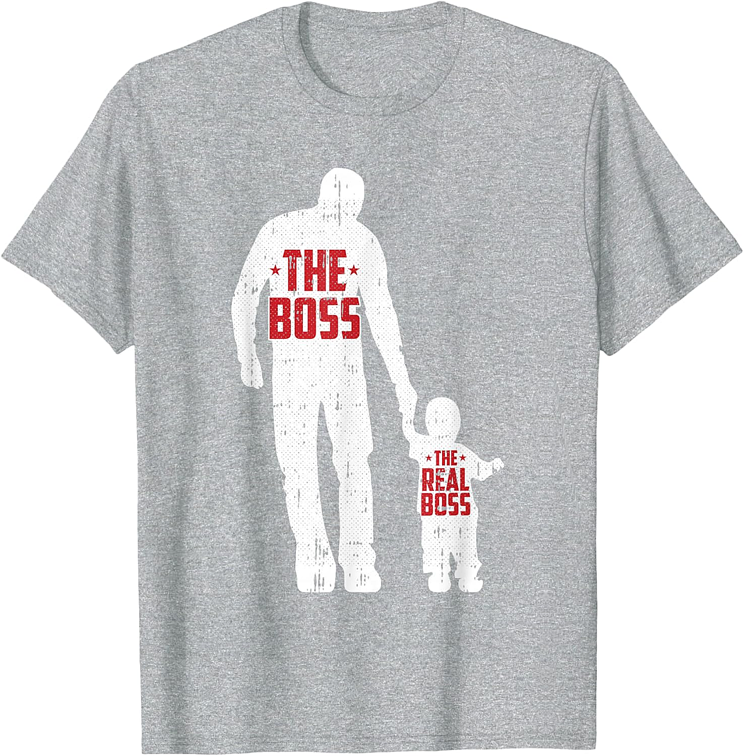 The Boss The Real Boss Graphic Tee Funny Dad T-Shirt