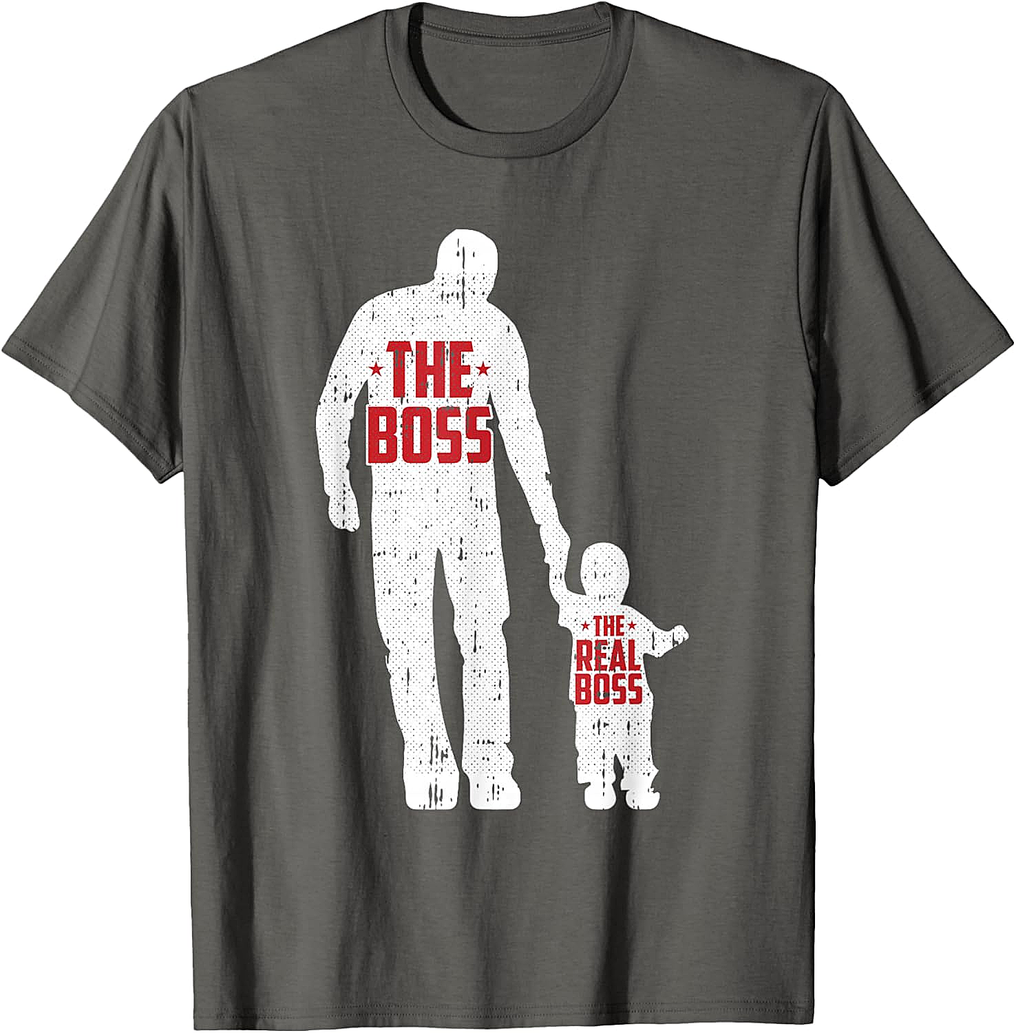 The Boss The Real Boss Graphic Tee Funny Dad T-Shirt