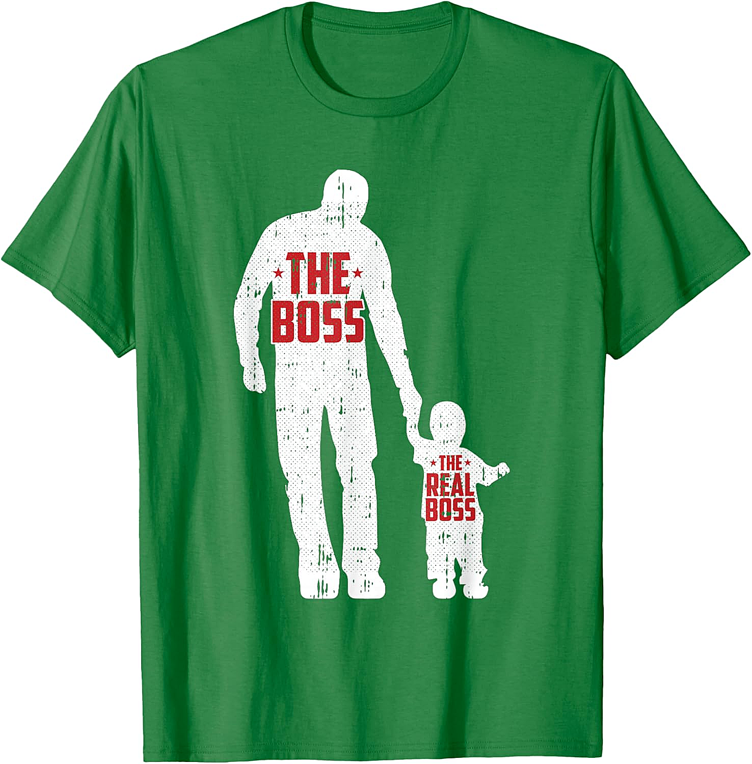 The Boss The Real Boss Graphic Tee Funny Dad T-Shirt