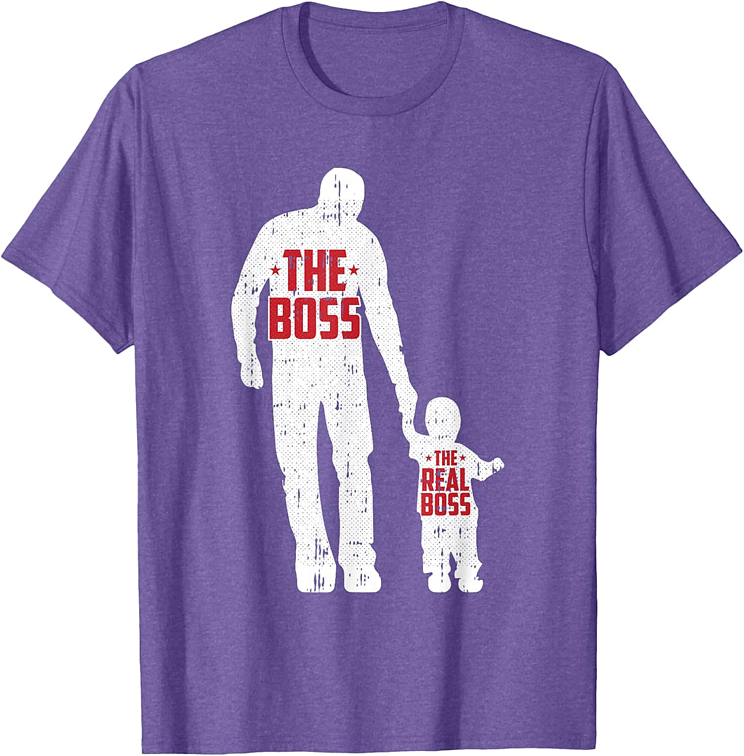 The Boss The Real Boss Graphic Tee Funny Dad T-Shirt