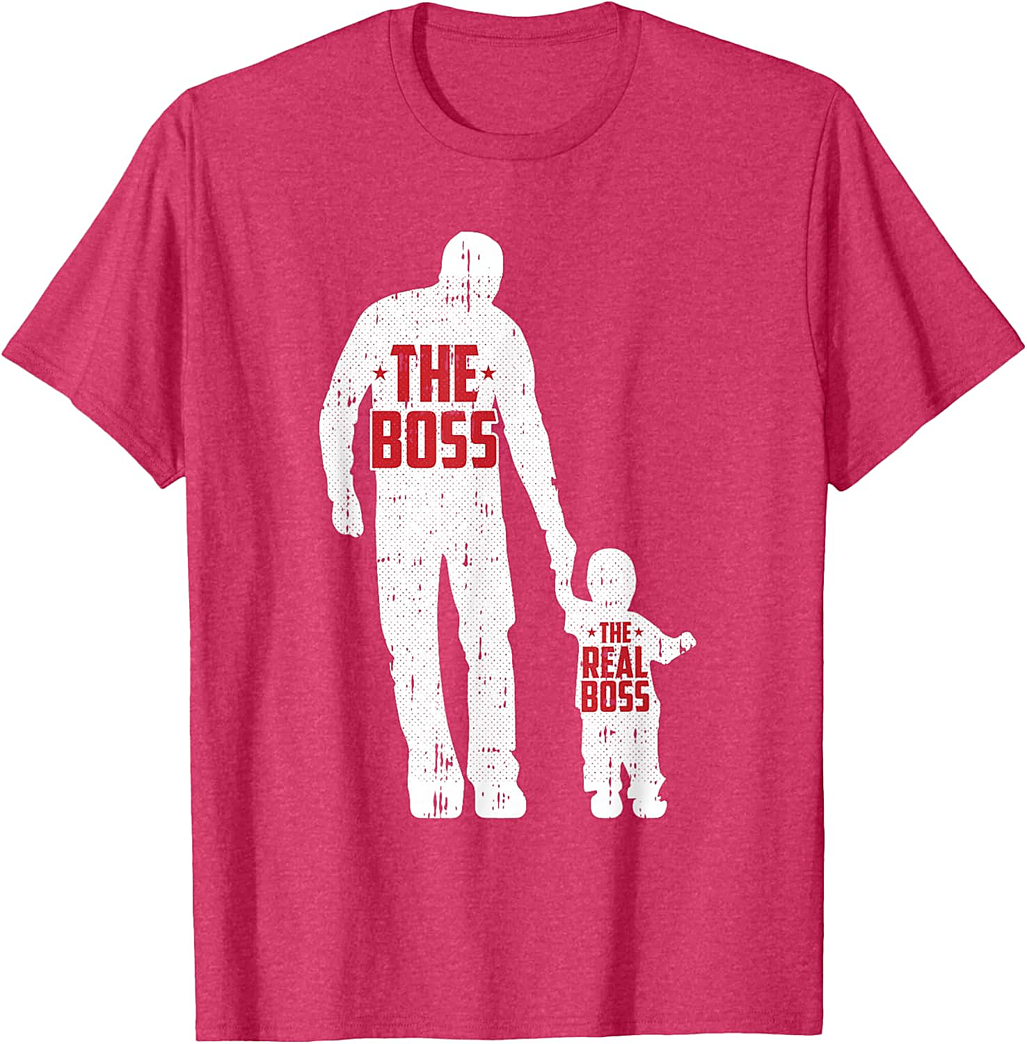The Boss The Real Boss Graphic Tee Funny Dad T-Shirt
