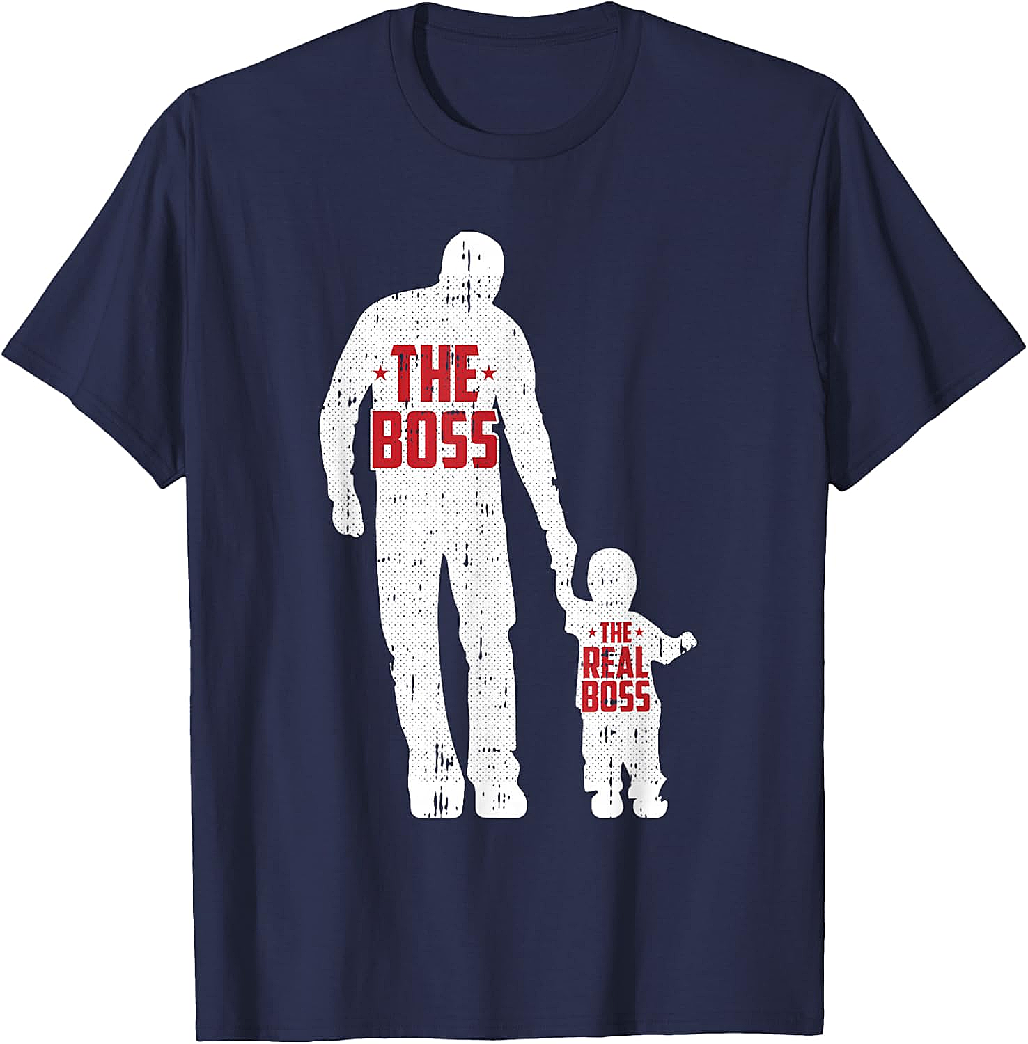 The Boss The Real Boss Graphic Tee Funny Dad T-Shirt