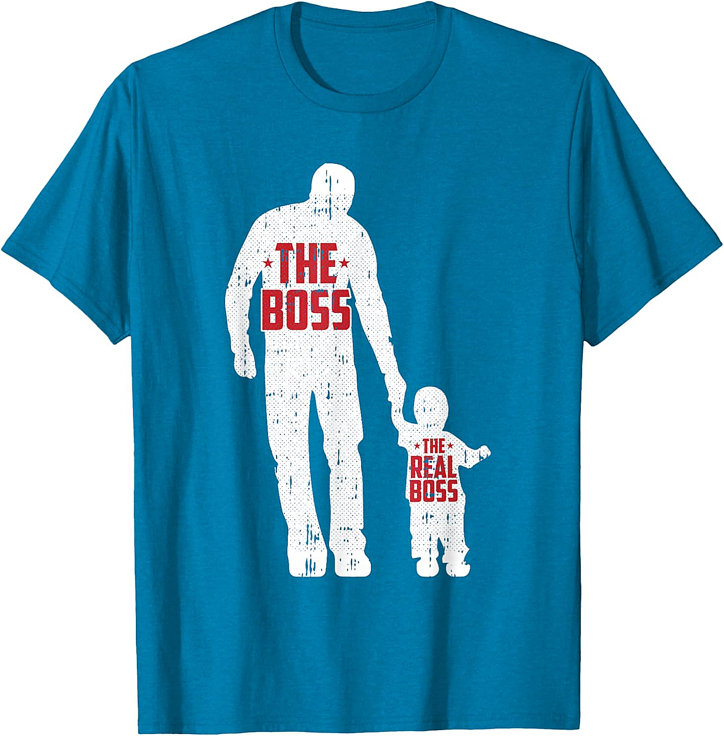 The Boss The Real Boss Graphic Tee Funny Dad T-Shirt