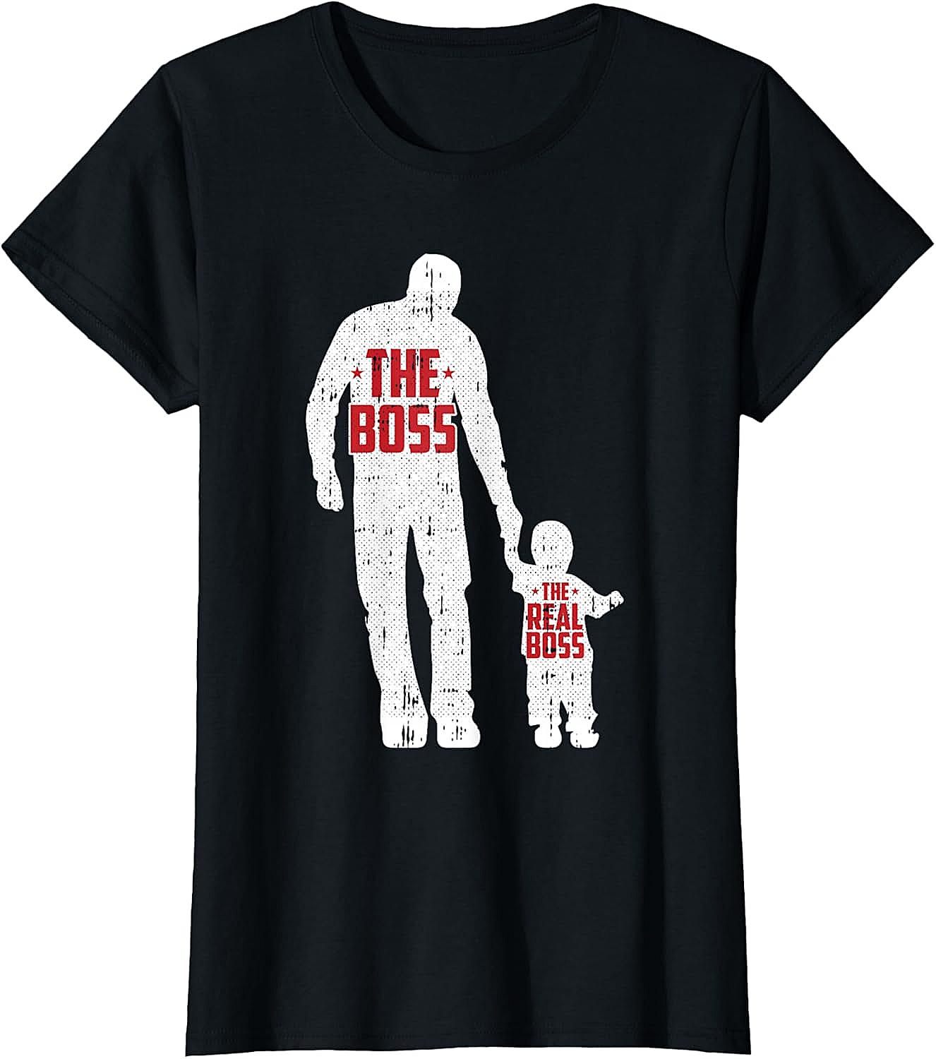 The Boss The Real Boss Graphic Tee Funny Dad T-Shirt
