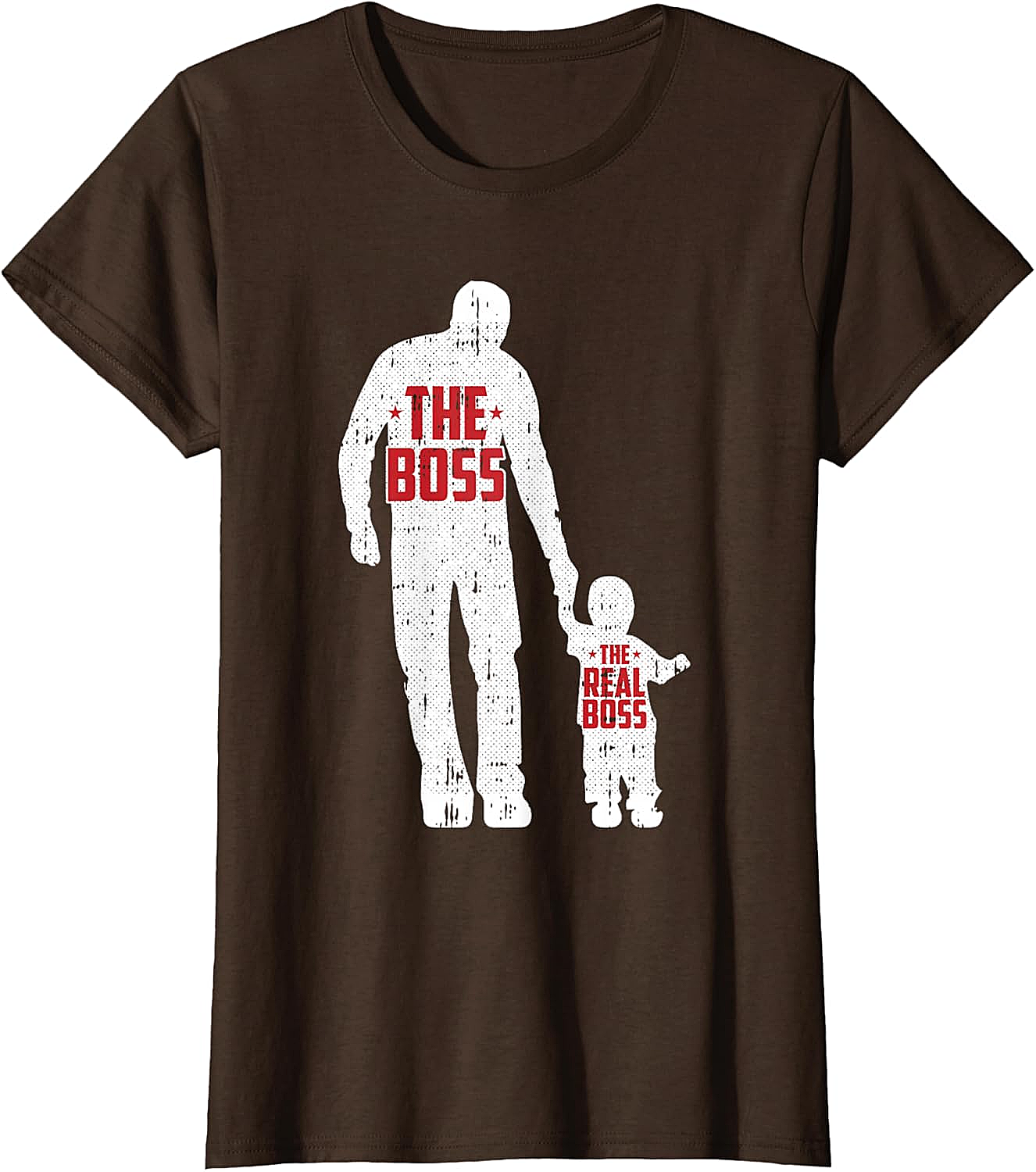 The Boss The Real Boss Graphic Tee Funny Dad T-Shirt