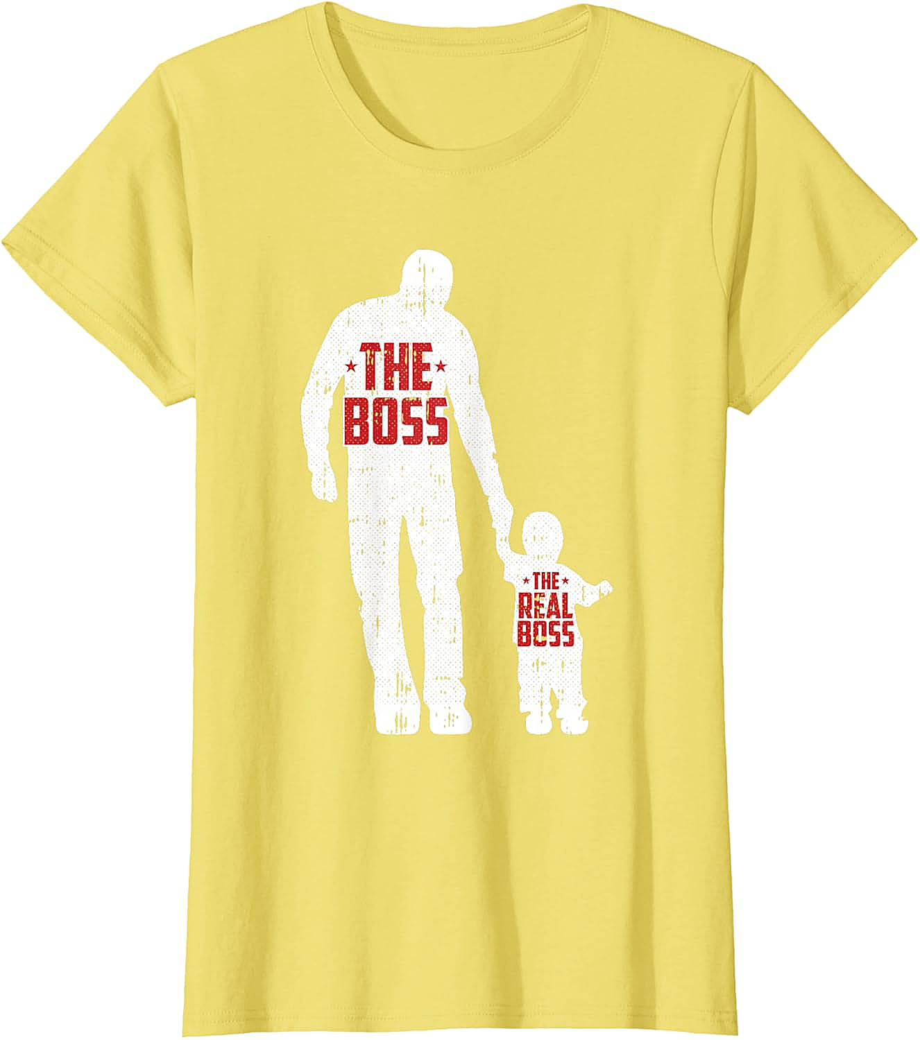 The Boss The Real Boss Graphic Tee Funny Dad T-Shirt