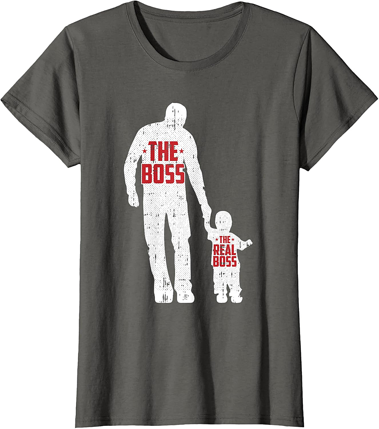 The Boss The Real Boss Graphic Tee Funny Dad T-Shirt