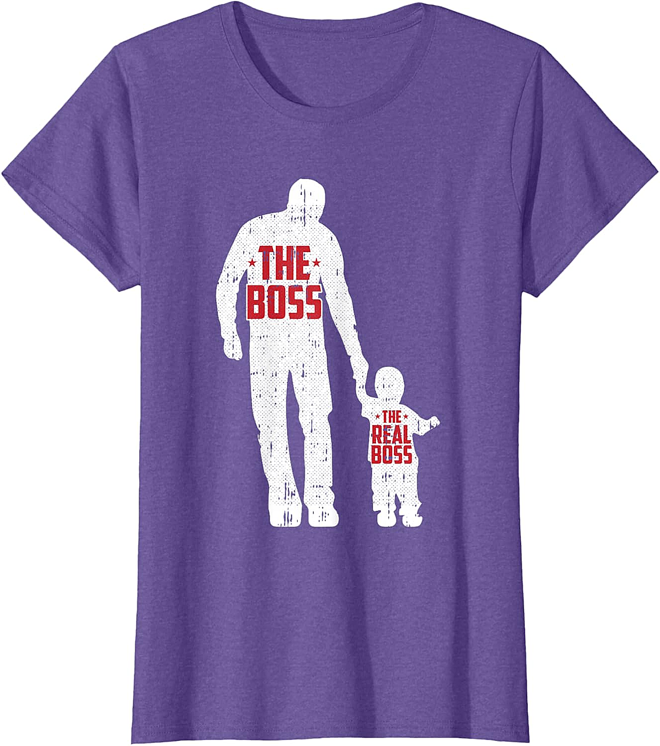 The Boss The Real Boss Graphic Tee Funny Dad T-Shirt