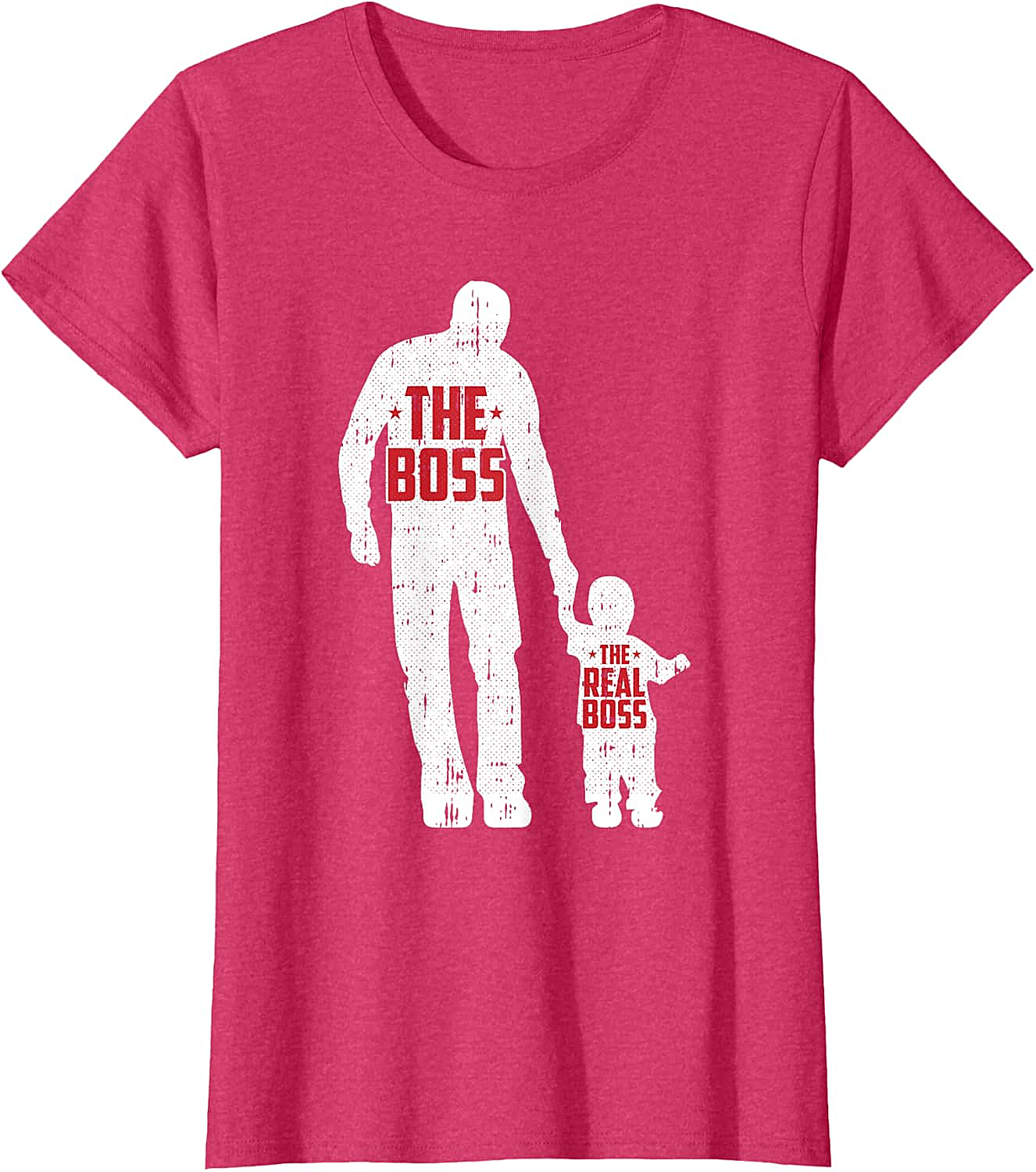 The Boss The Real Boss Graphic Tee Funny Dad T-Shirt
