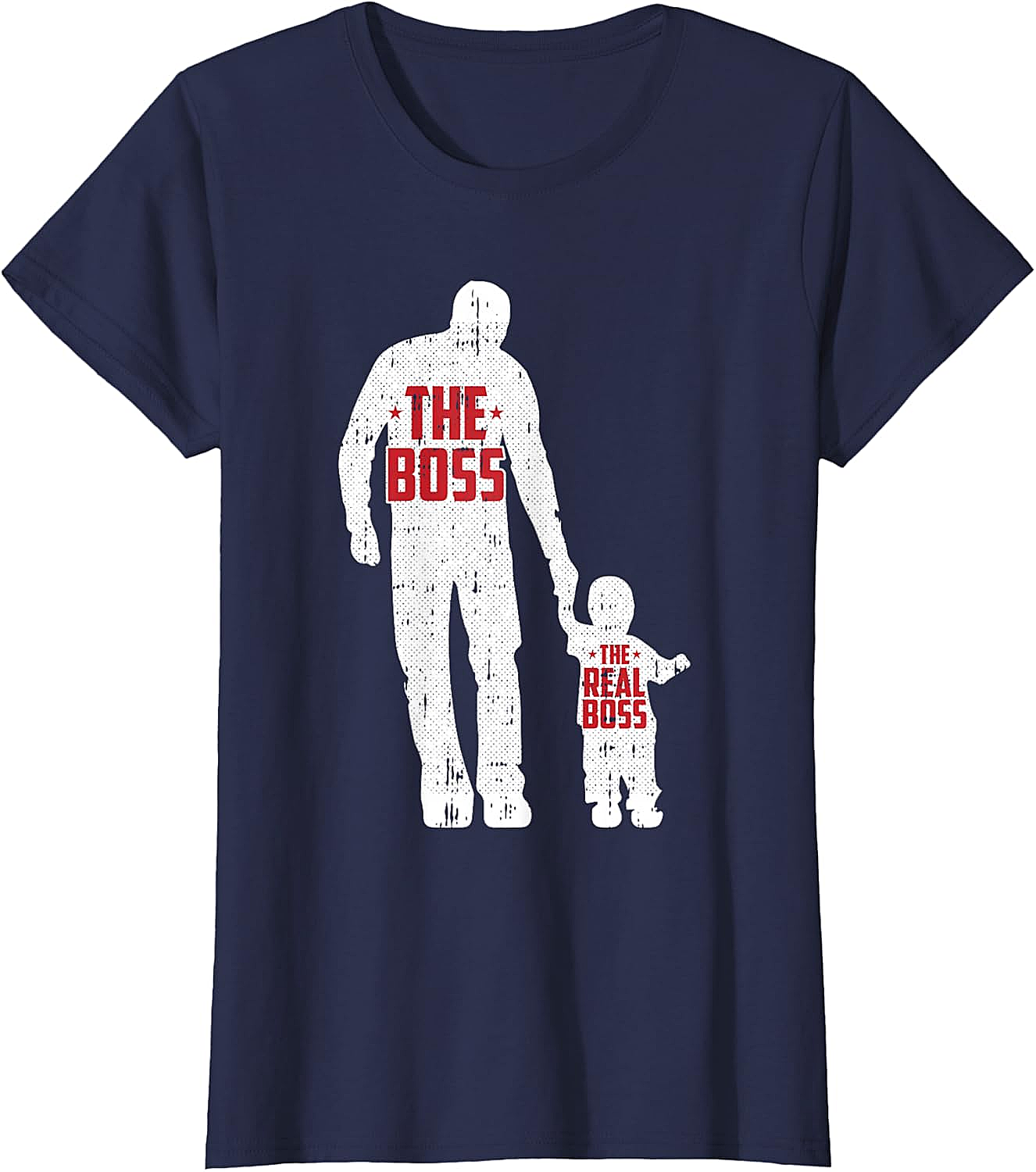 The Boss The Real Boss Graphic Tee Funny Dad T-Shirt