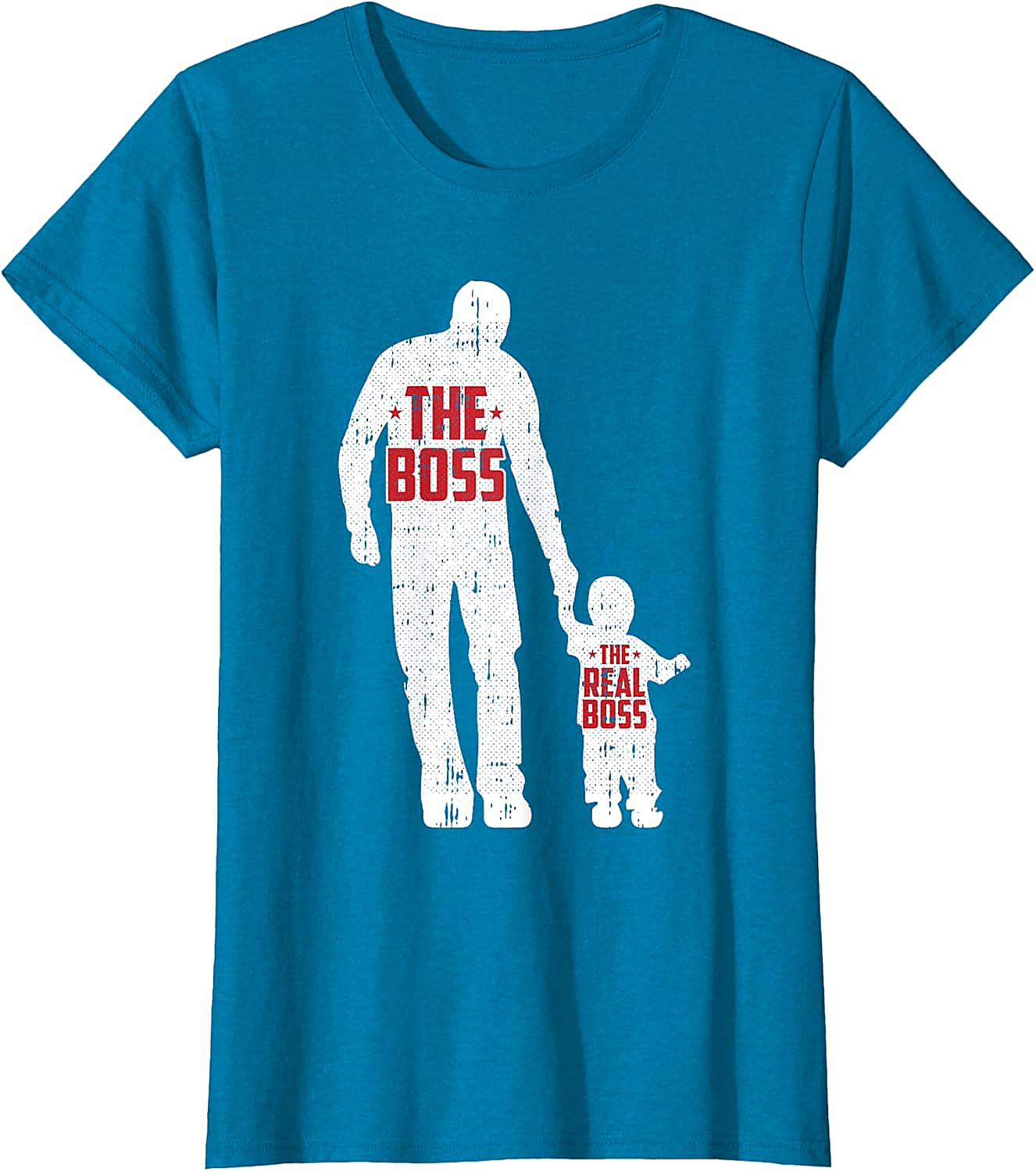 The Boss The Real Boss Graphic Tee Funny Dad T-Shirt