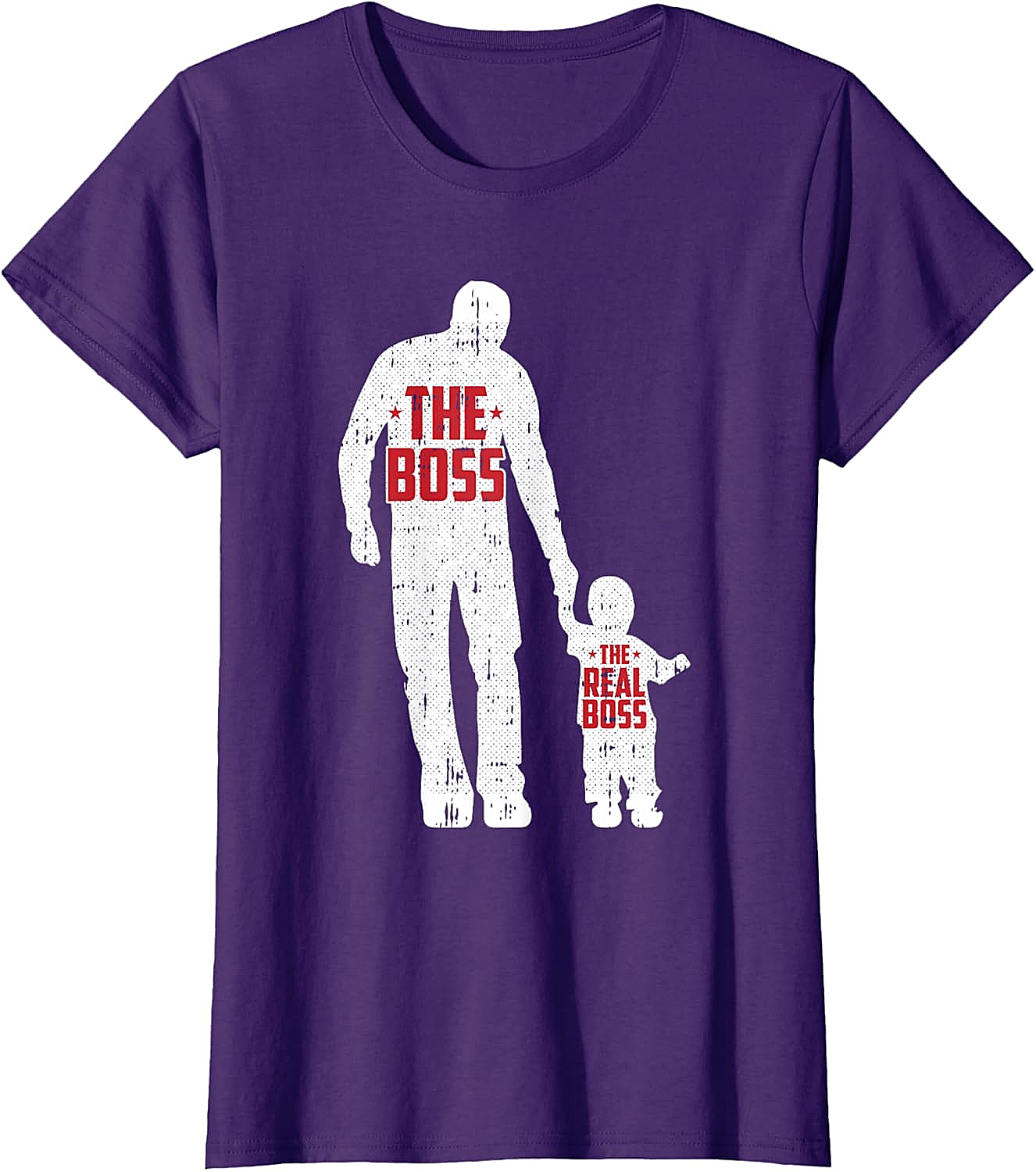 The Boss The Real Boss Graphic Tee Funny Dad T-Shirt