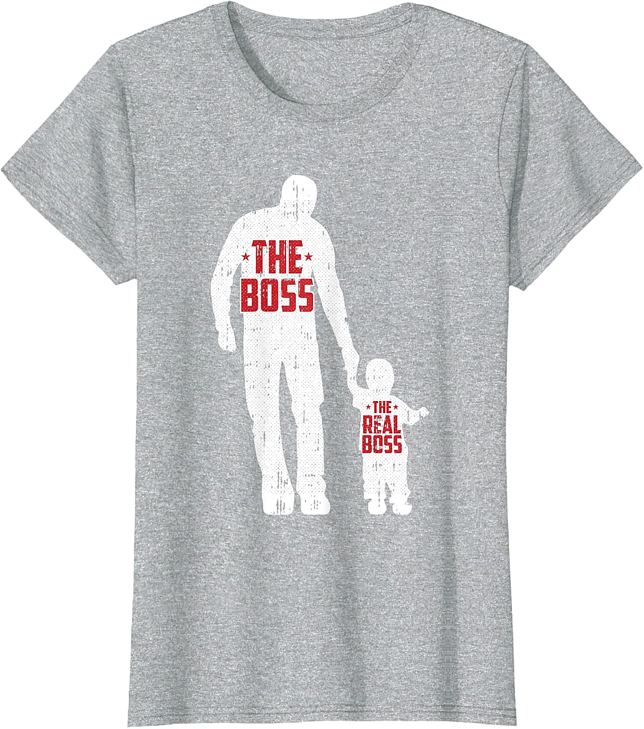 The Boss The Real Boss Graphic Tee Funny Dad T-Shirt