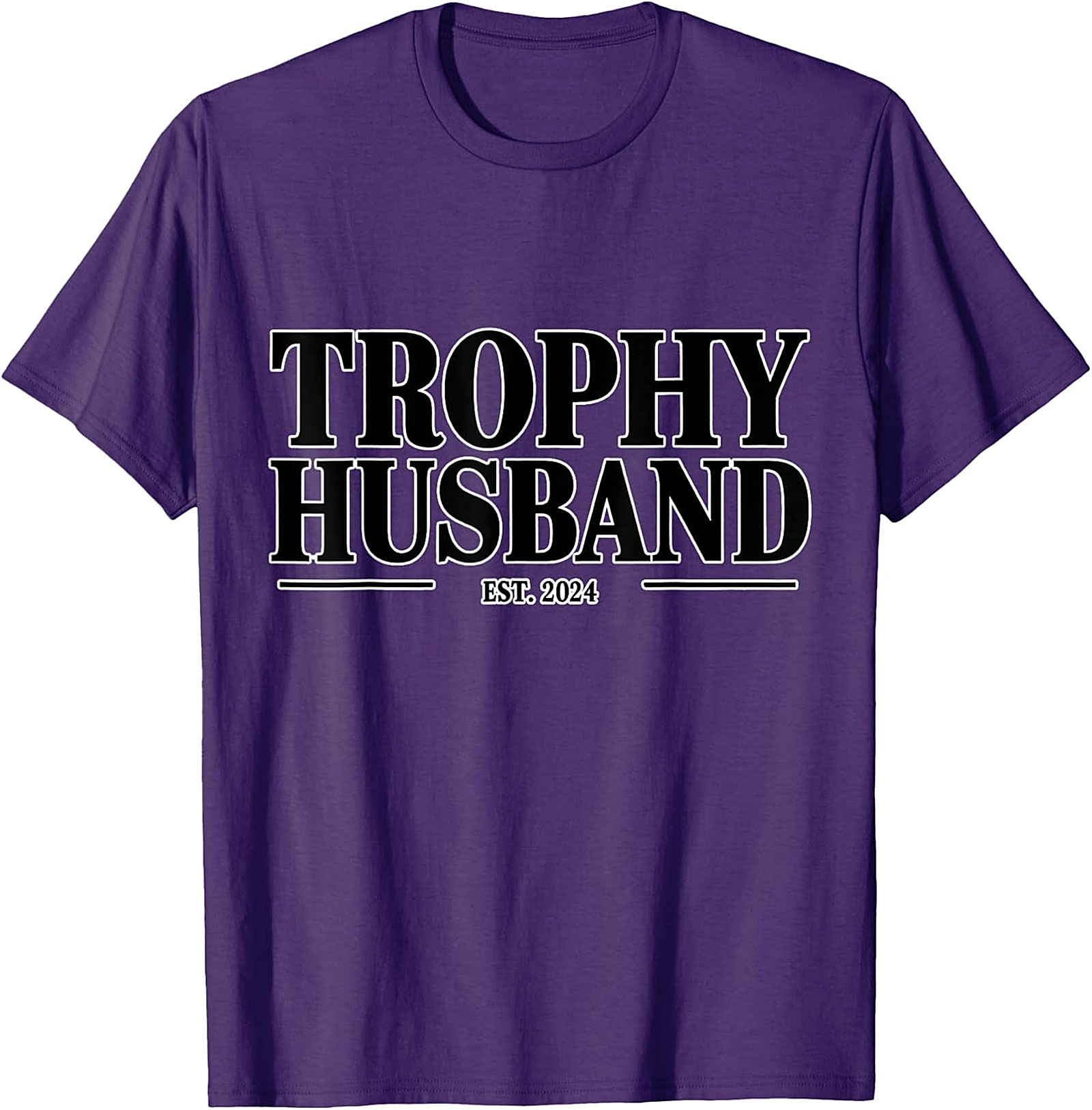 Trophy Husband Est 2024 Tee | Funny Husband Gift Shirt
