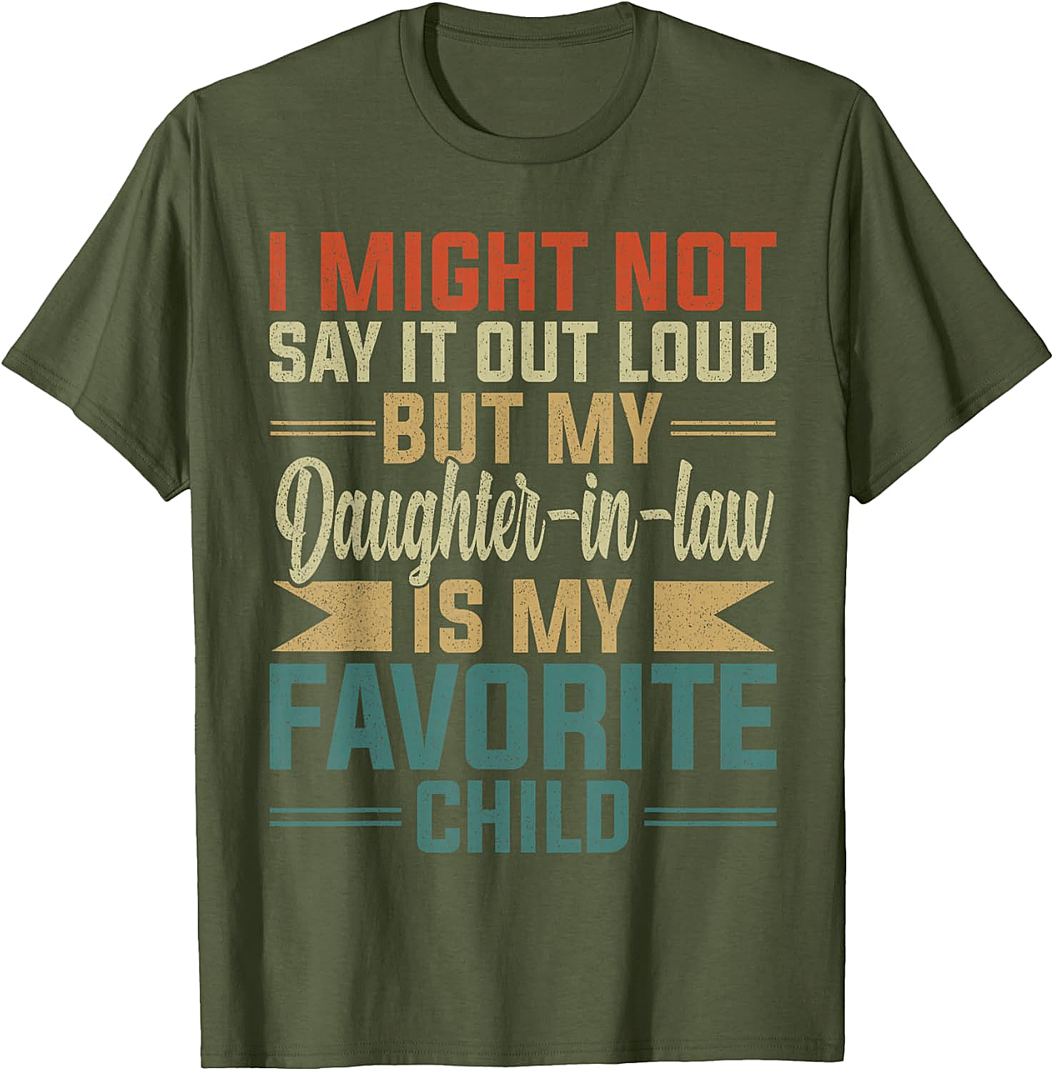 Favorite Daughter-In-Law Shirt Funny Retro Family Tee