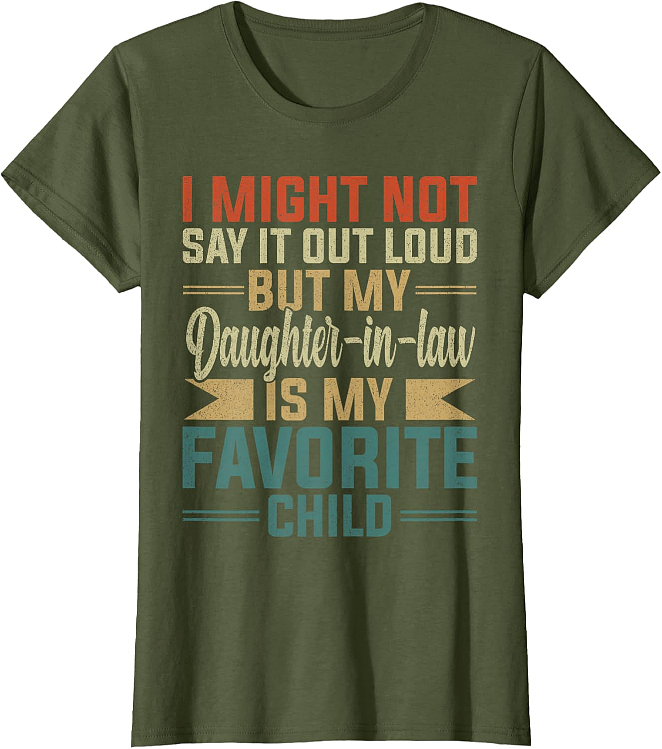 Favorite Daughter-In-Law Shirt Funny Retro Family Tee