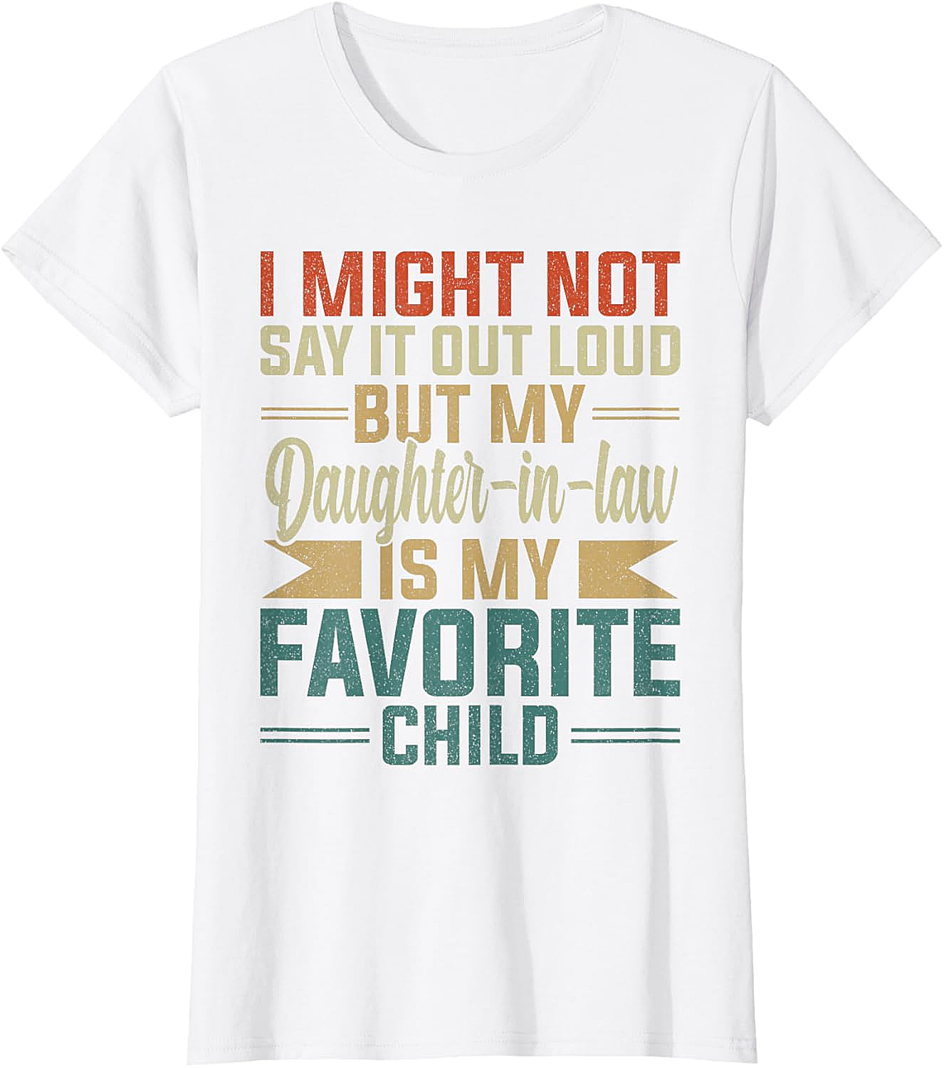 Favorite Daughter-In-Law Shirt Funny Retro Family Tee