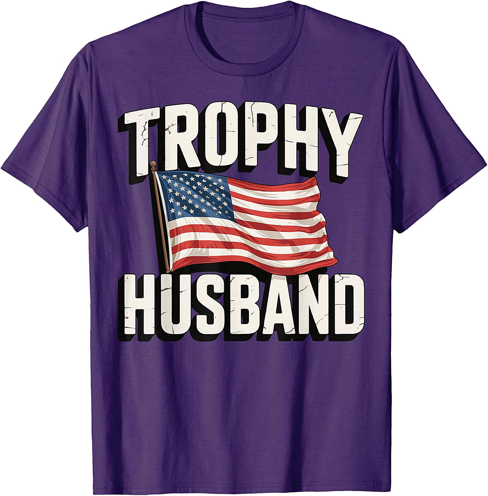 Trophy Husband American Flag Shirt | Funny Patriotic Tee