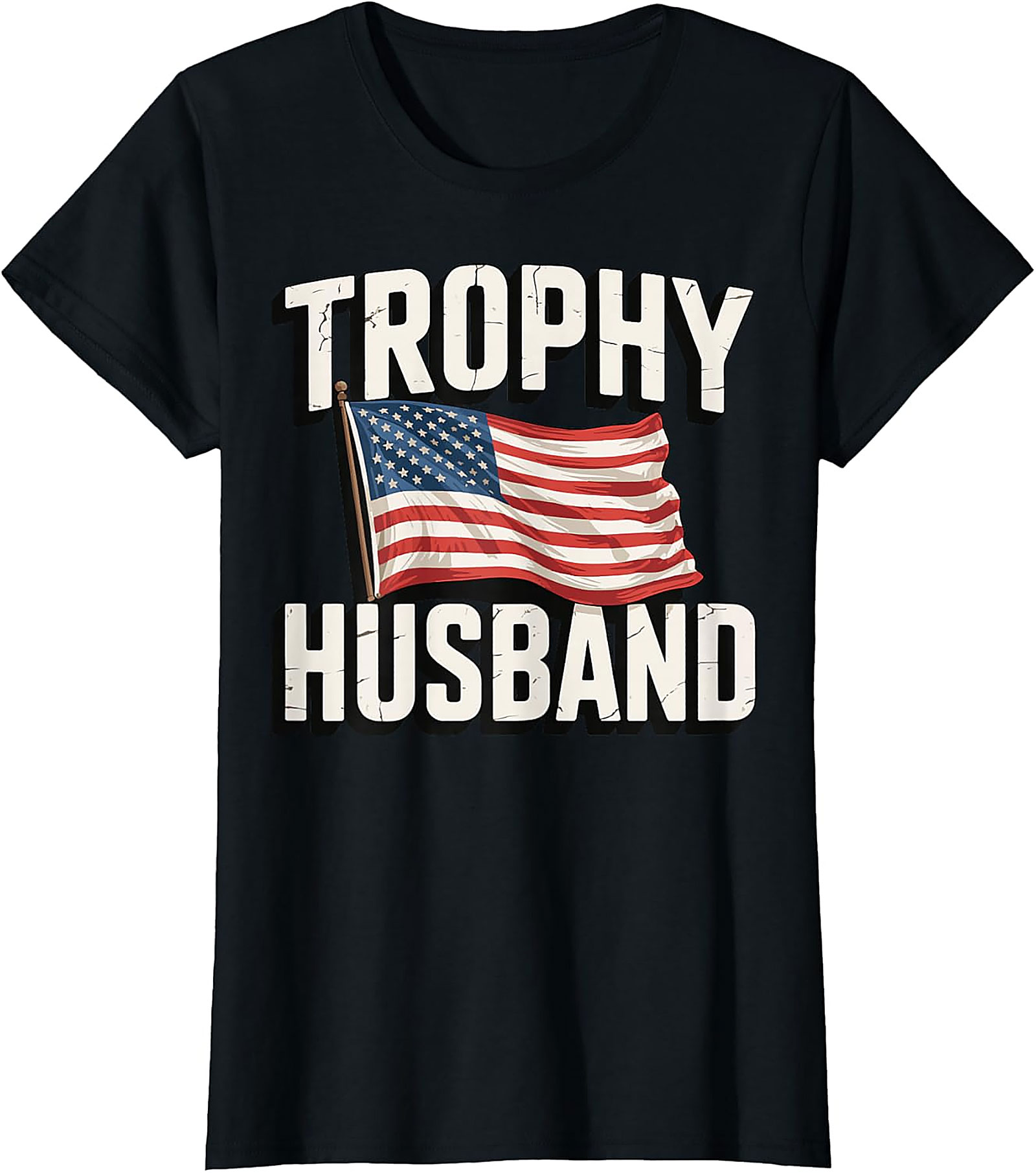 Trophy Husband American Flag Shirt | Funny Patriotic Tee