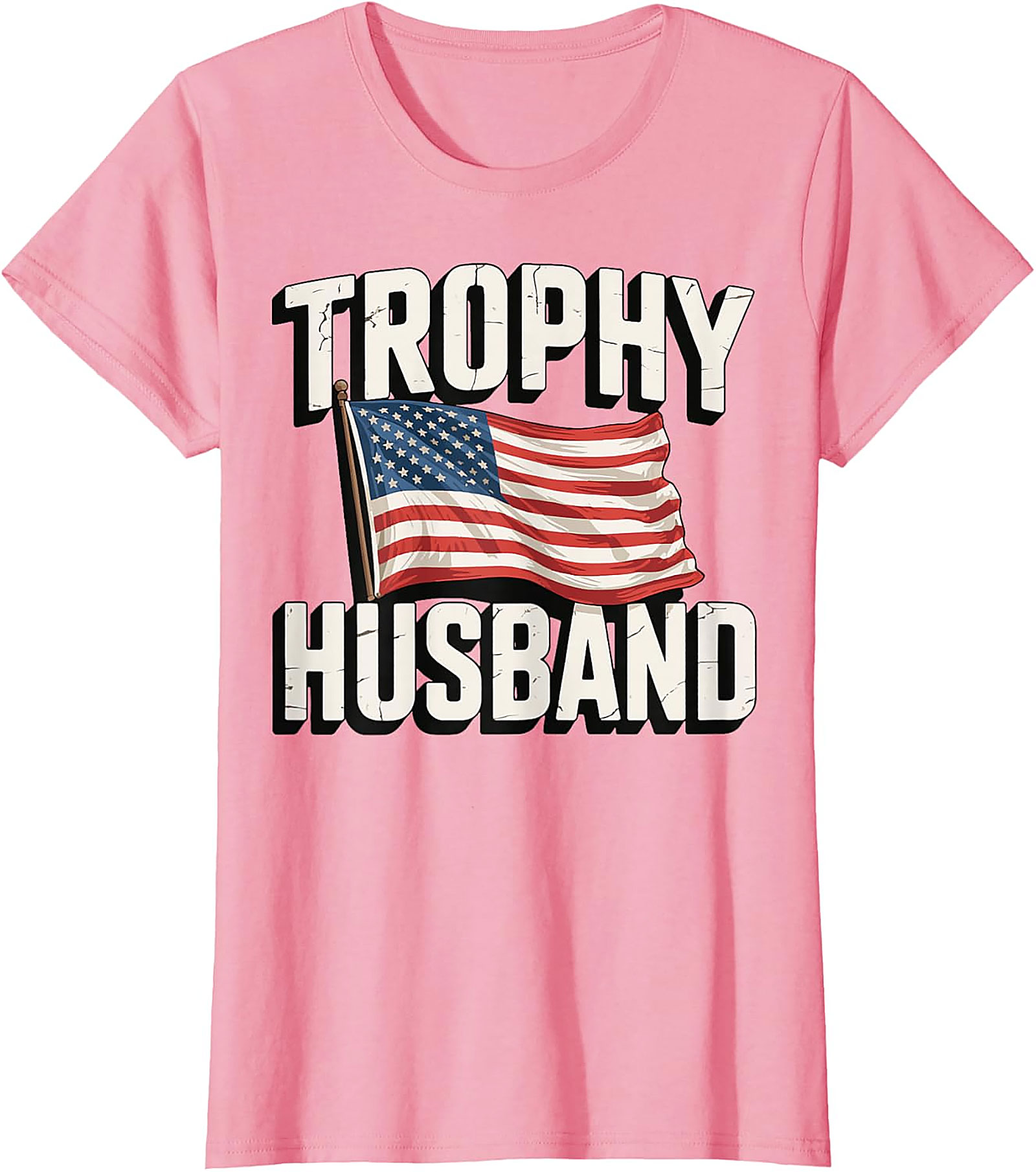 Trophy Husband American Flag Shirt | Funny Patriotic Tee