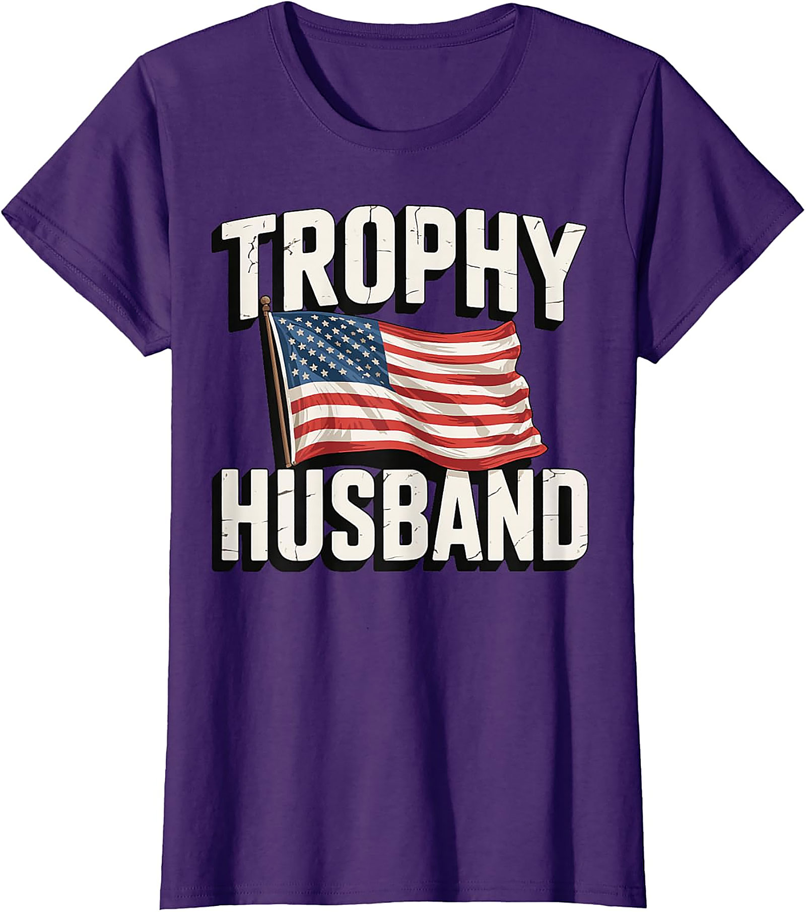 Trophy Husband American Flag Shirt | Funny Patriotic Tee