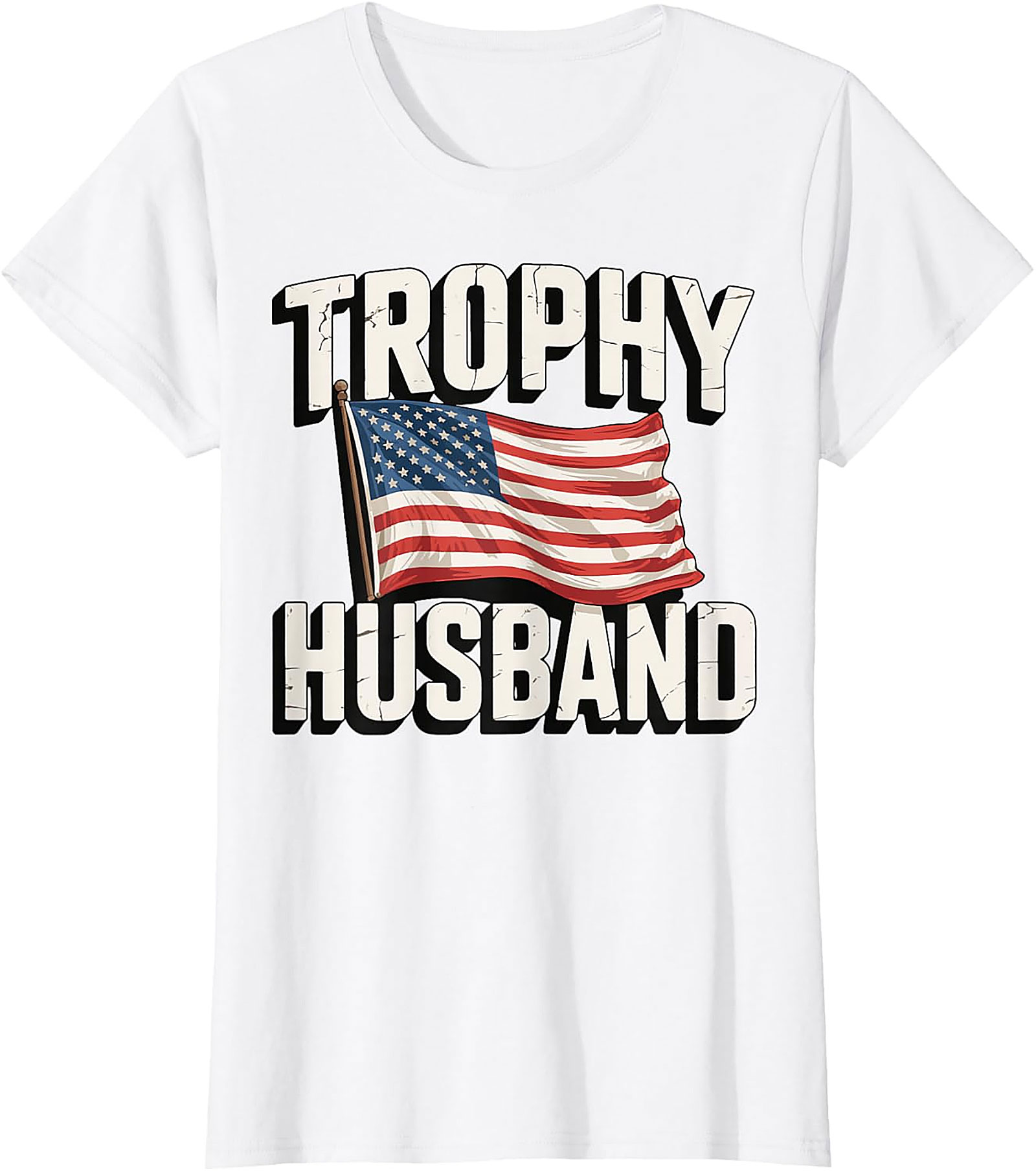 Trophy Husband American Flag Shirt | Funny Patriotic Tee