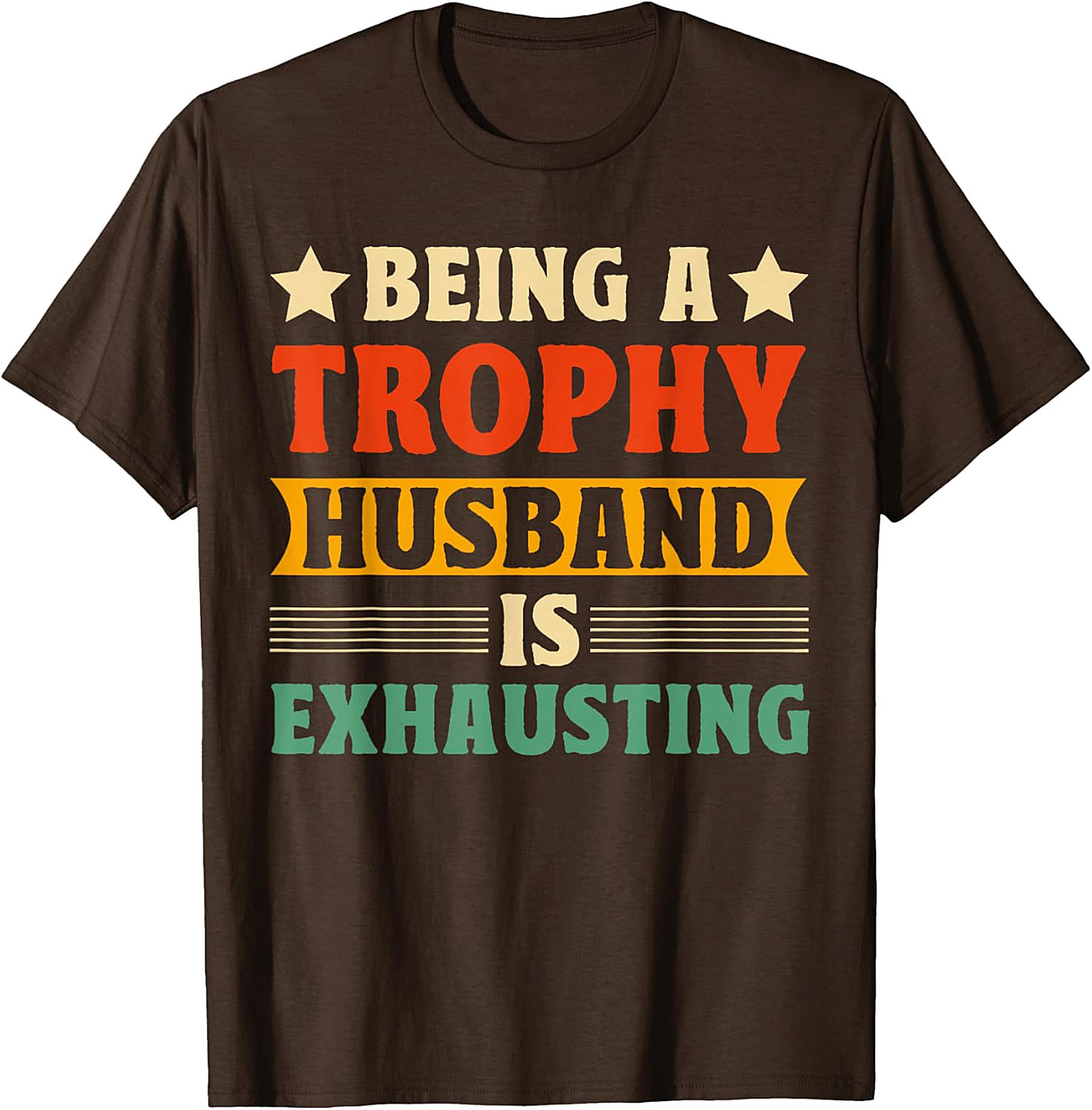 Trophy Husband Graphic Tee - Funny Retro Husband Shirt