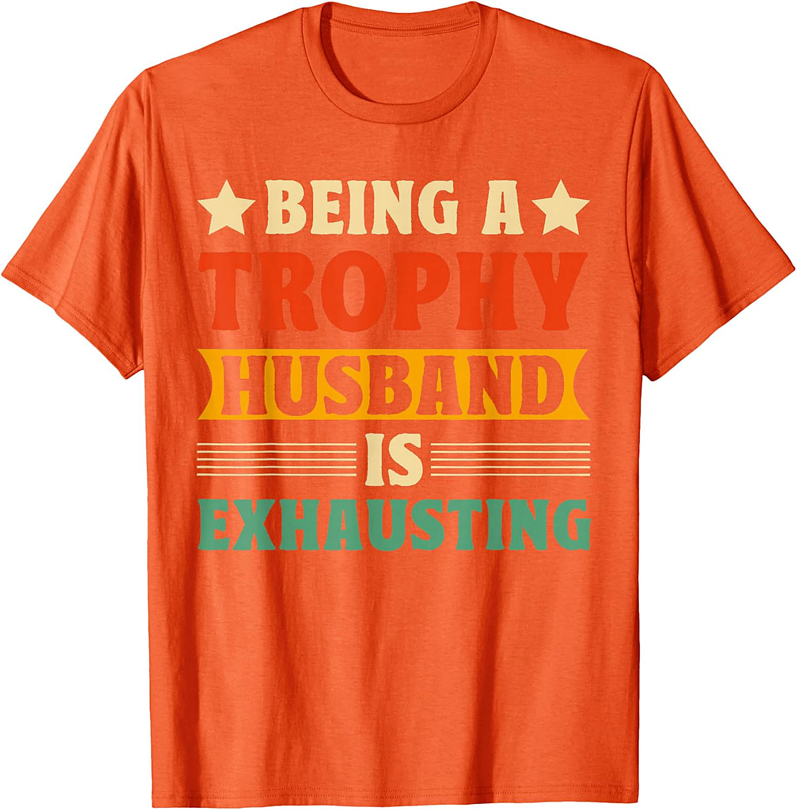 Trophy Husband Graphic Tee - Funny Retro Husband Shirt