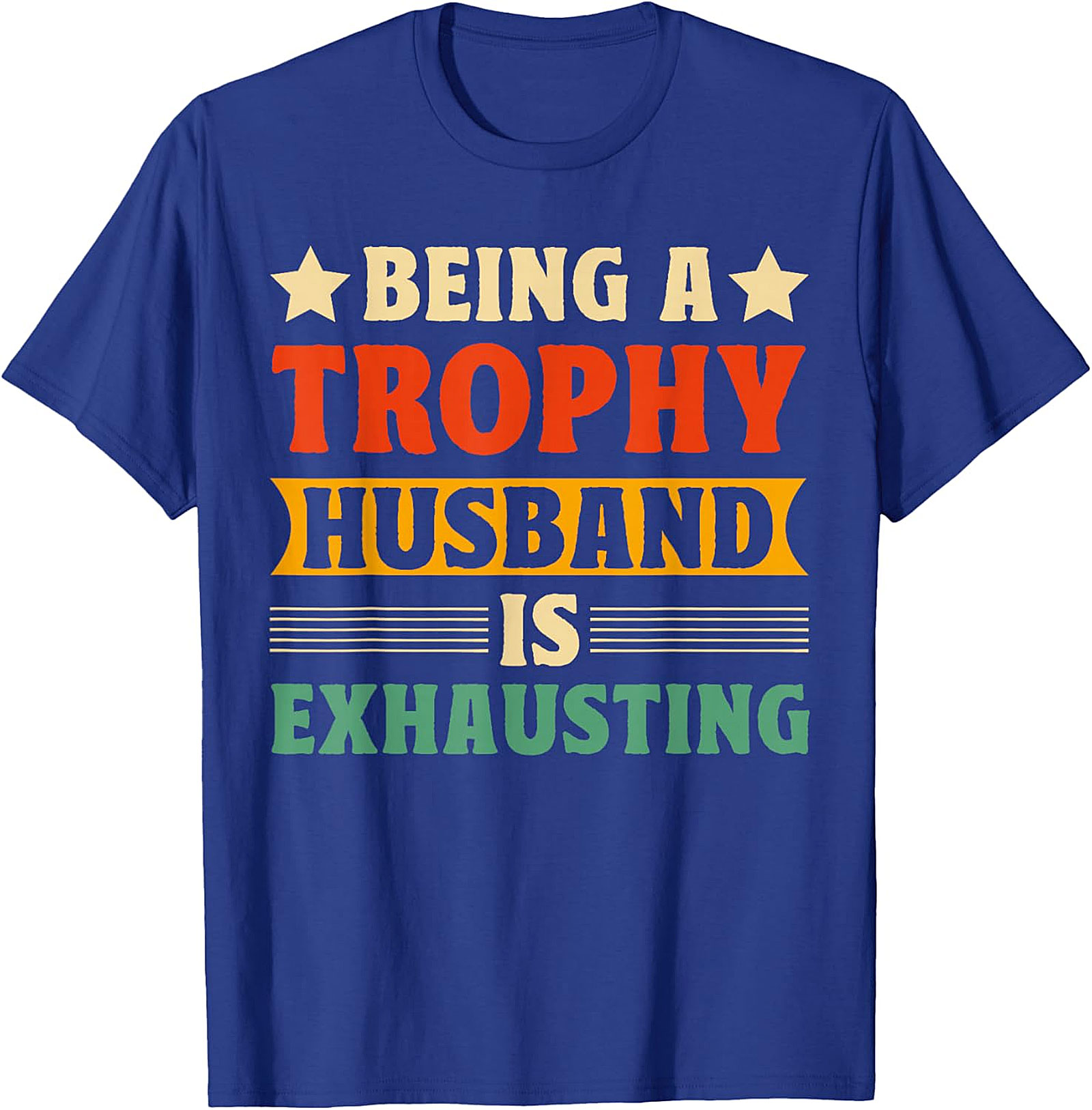 Trophy Husband Graphic Tee - Funny Retro Husband Shirt