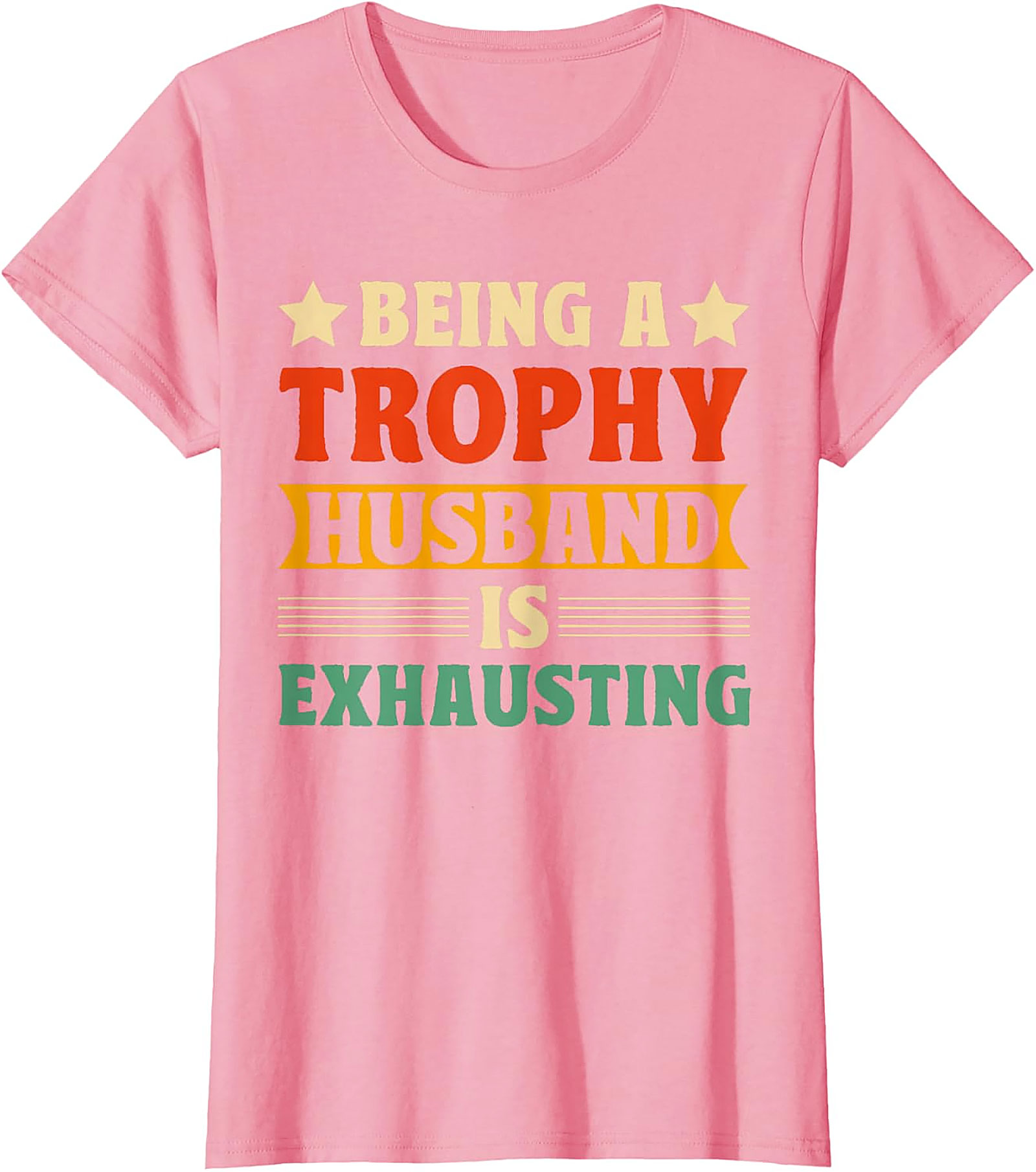 Trophy Husband Graphic Tee - Funny Retro Husband Shirt