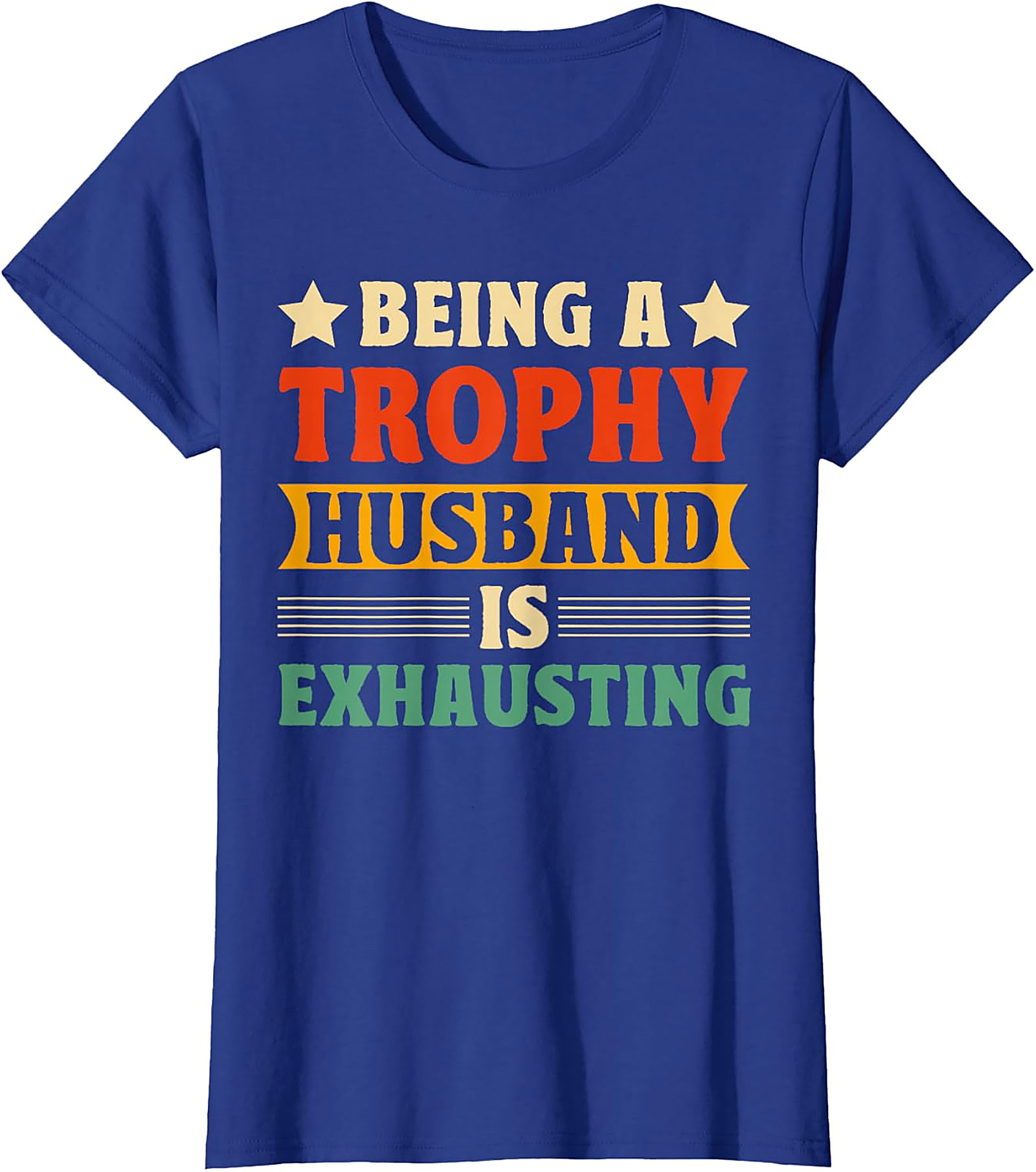 Trophy Husband Graphic Tee - Funny Retro Husband Shirt