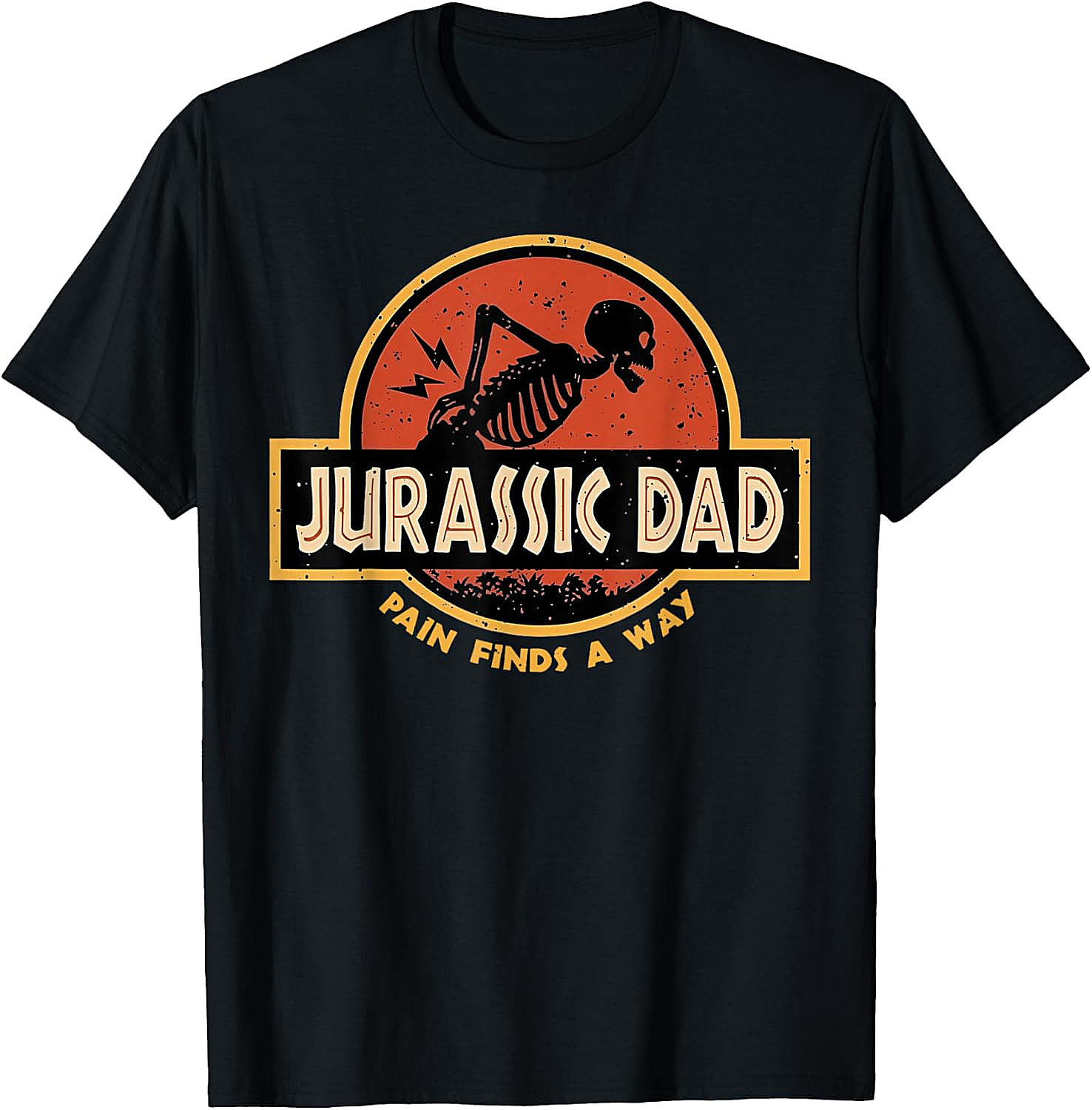 Jurassic Dad T-Shirt Funny Back Pain Parody Tee