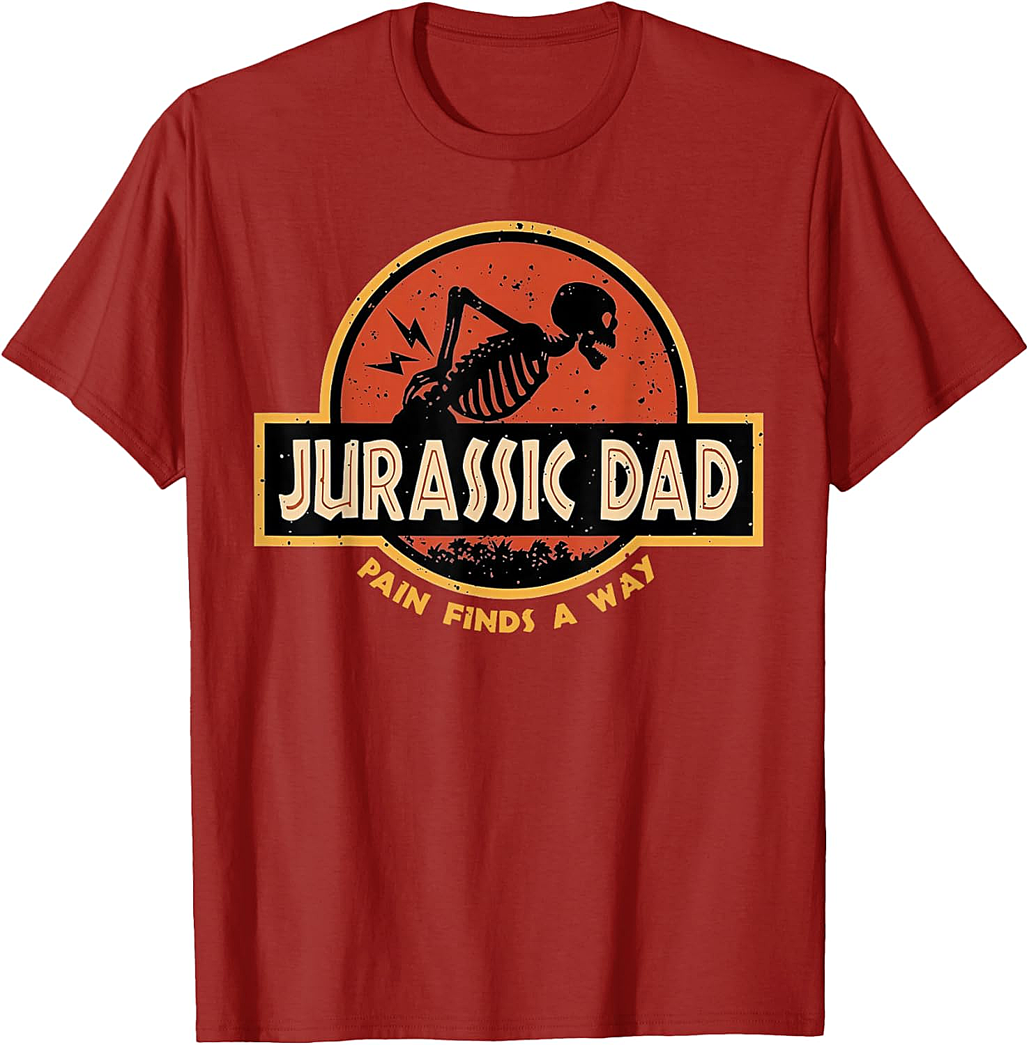 Jurassic Dad T-Shirt Funny Back Pain Parody Tee