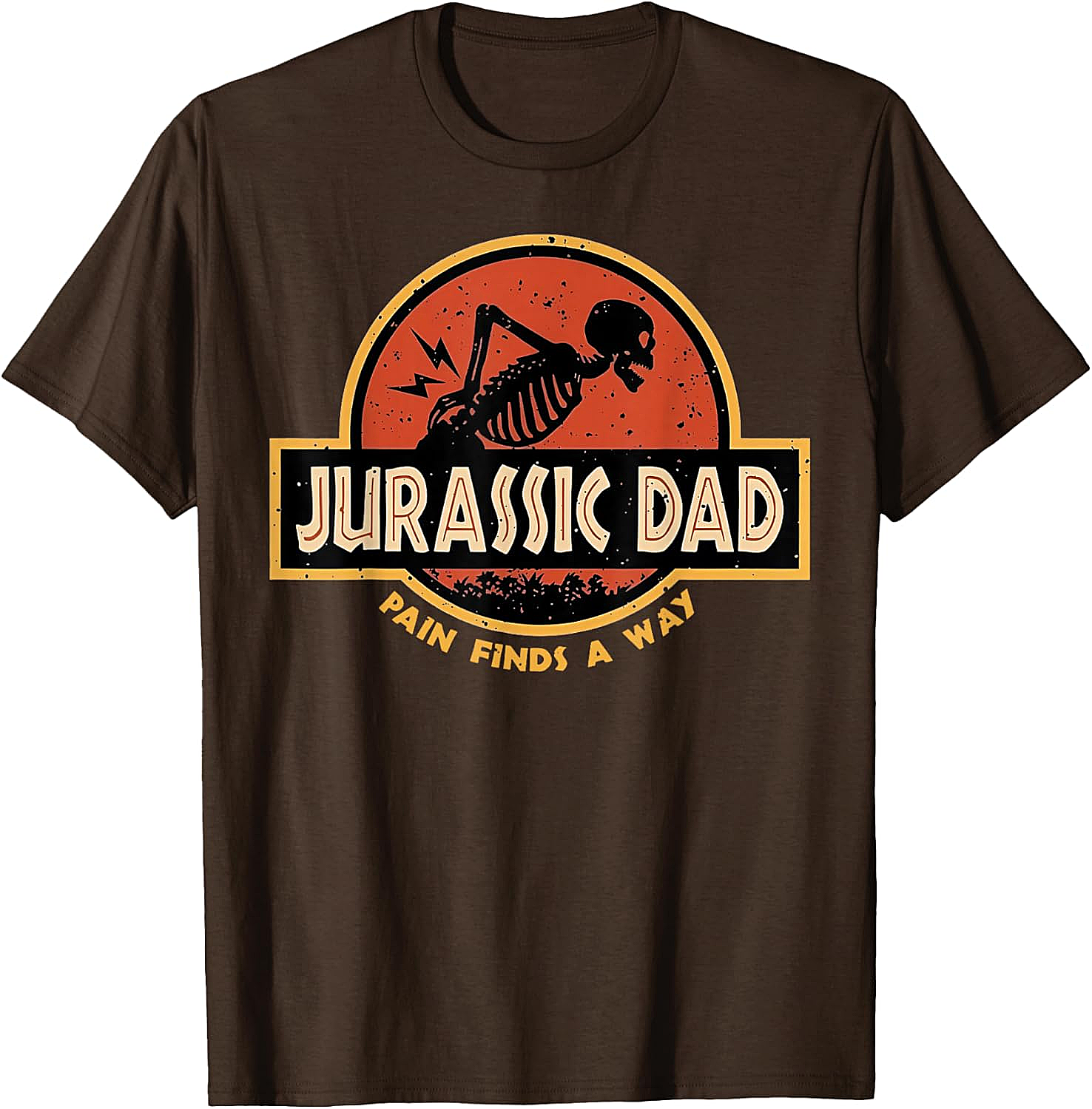 Jurassic Dad T-Shirt Funny Back Pain Parody Tee