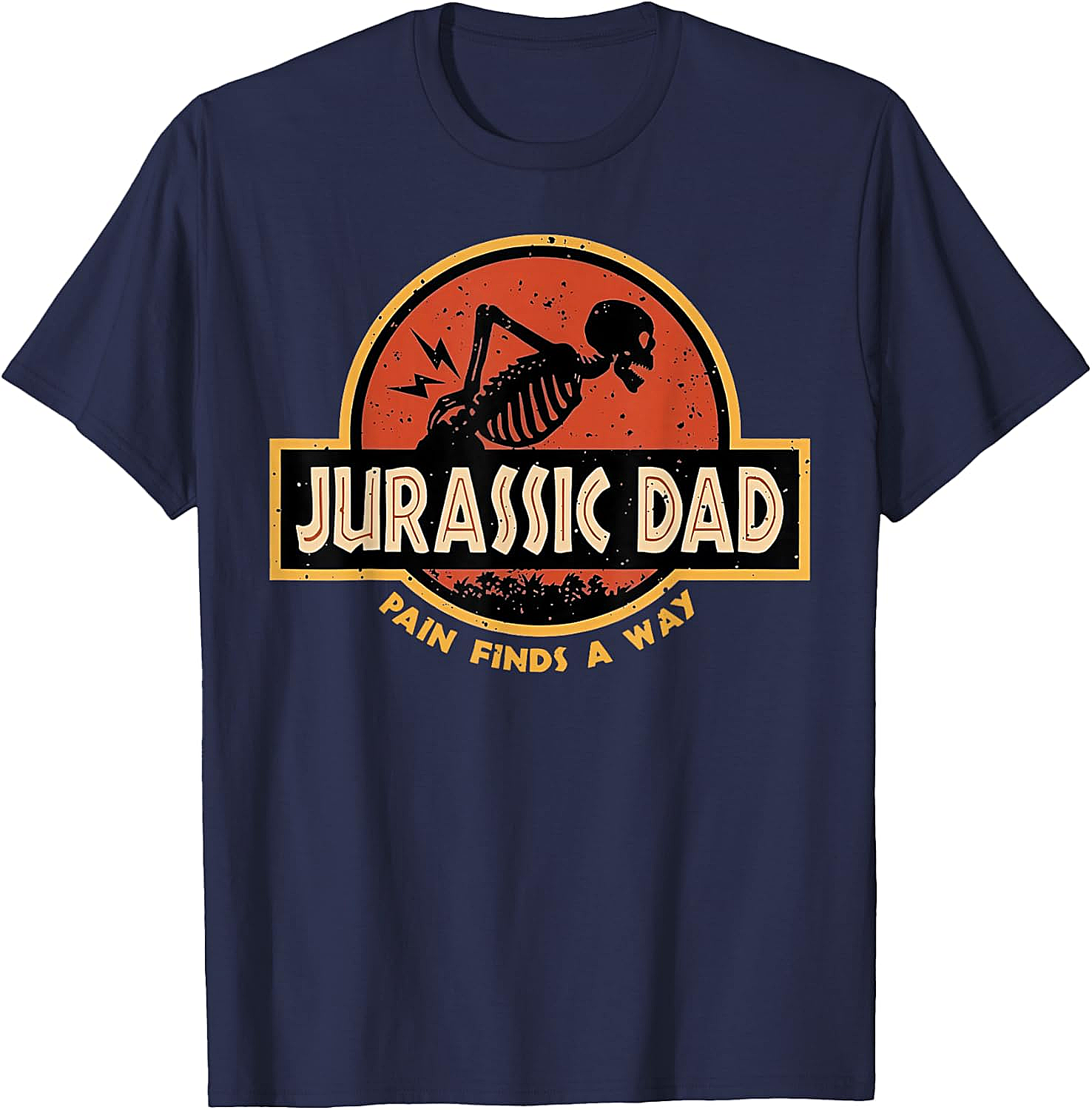 Jurassic Dad T-Shirt Funny Back Pain Parody Tee