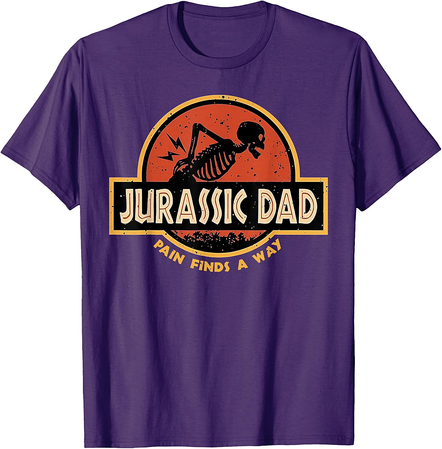 Jurassic Dad T-Shirt Funny Back Pain Parody Tee