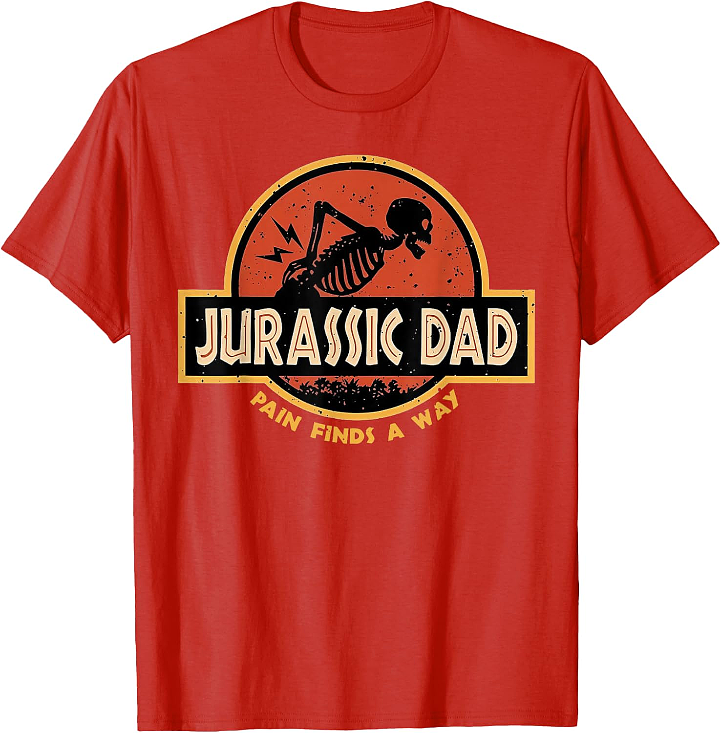 Jurassic Dad T-Shirt Funny Back Pain Parody Tee
