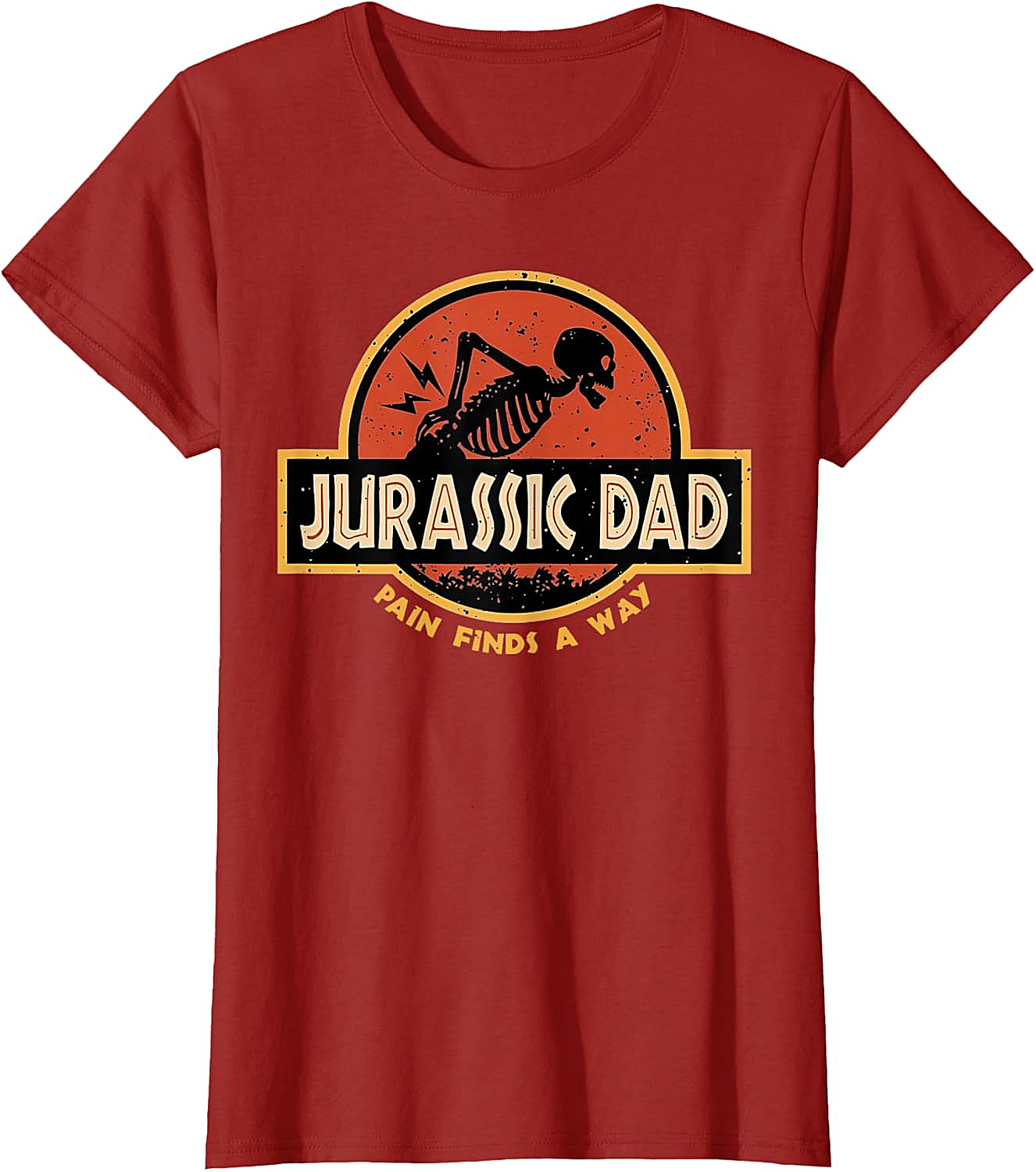 Jurassic Dad T-Shirt Funny Back Pain Parody Tee