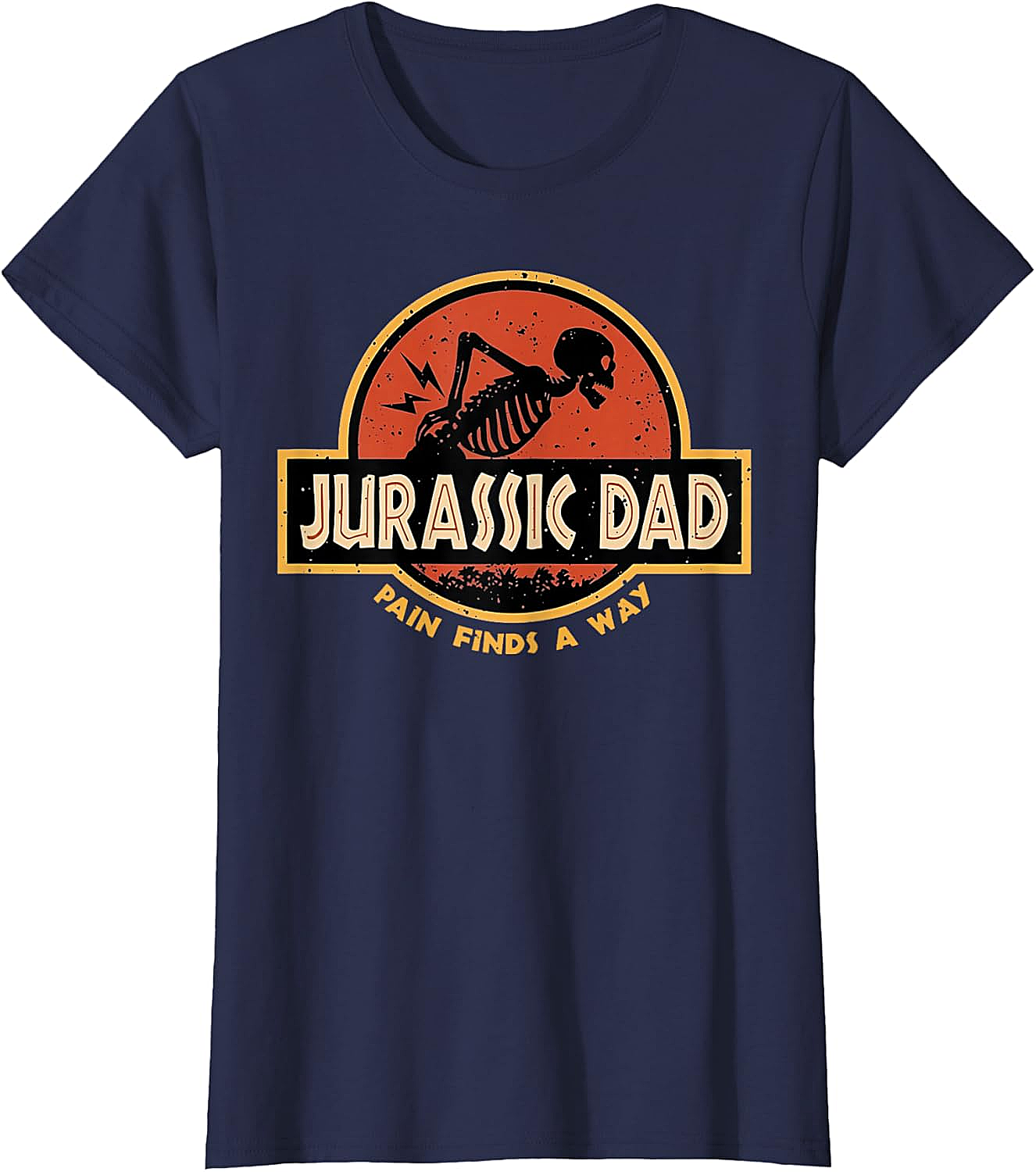 Jurassic Dad T-Shirt Funny Back Pain Parody Tee
