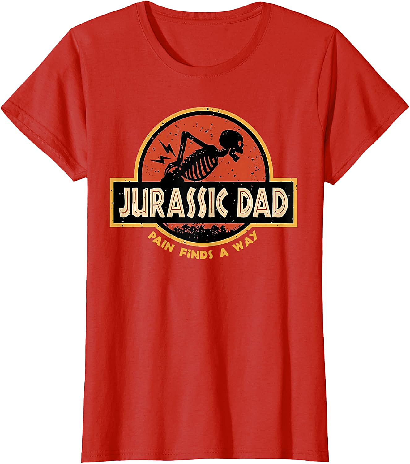 Jurassic Dad T-Shirt Funny Back Pain Parody Tee