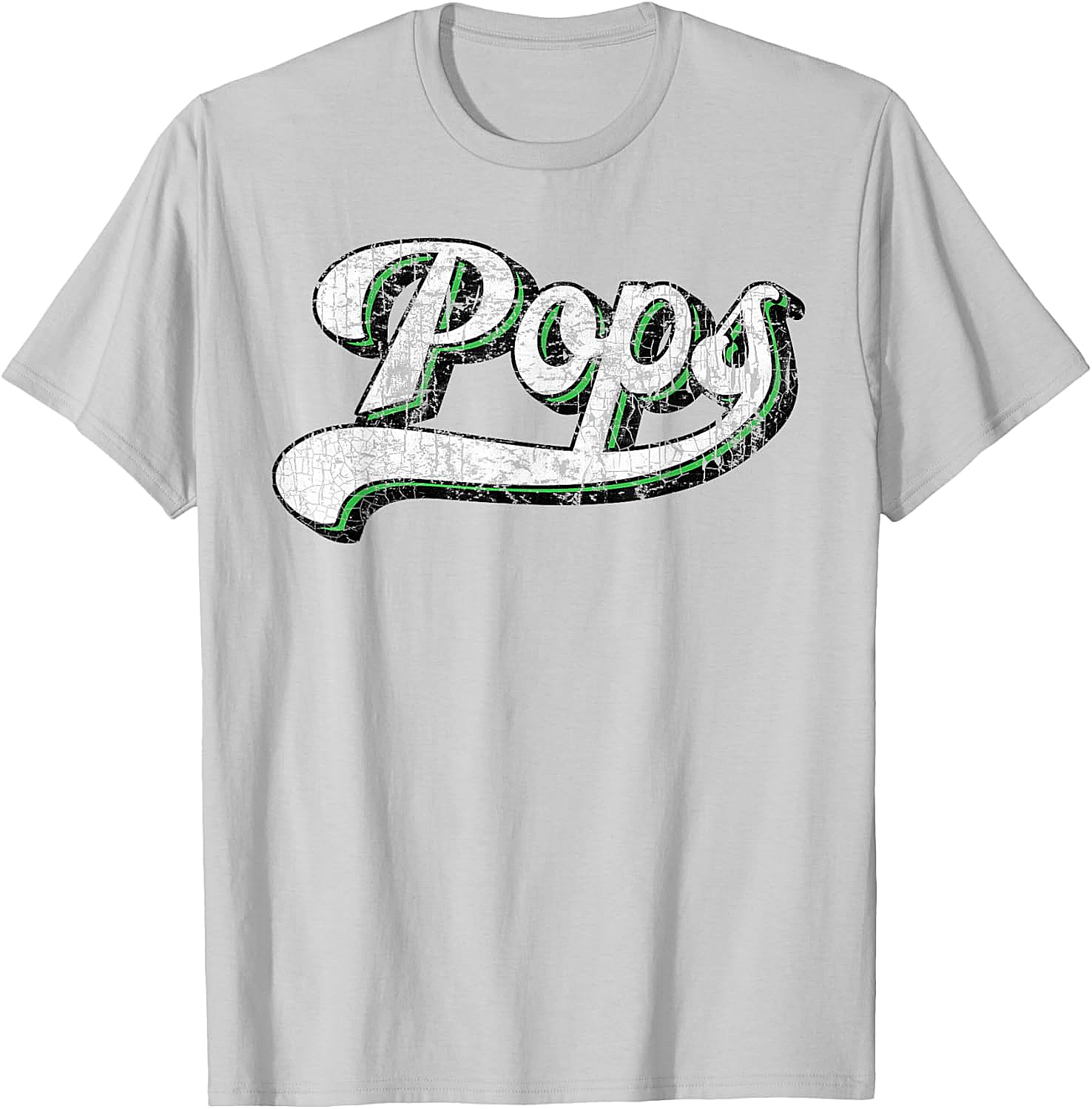 Vintage Pops T-Shirt Retro Baseball Graphic Tee for Dad