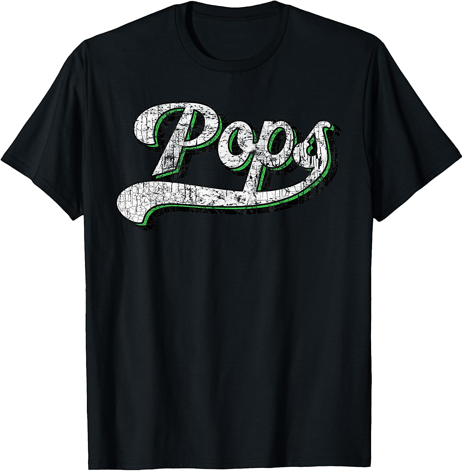 Vintage Pops T-Shirt Retro Baseball Graphic Tee for Dad