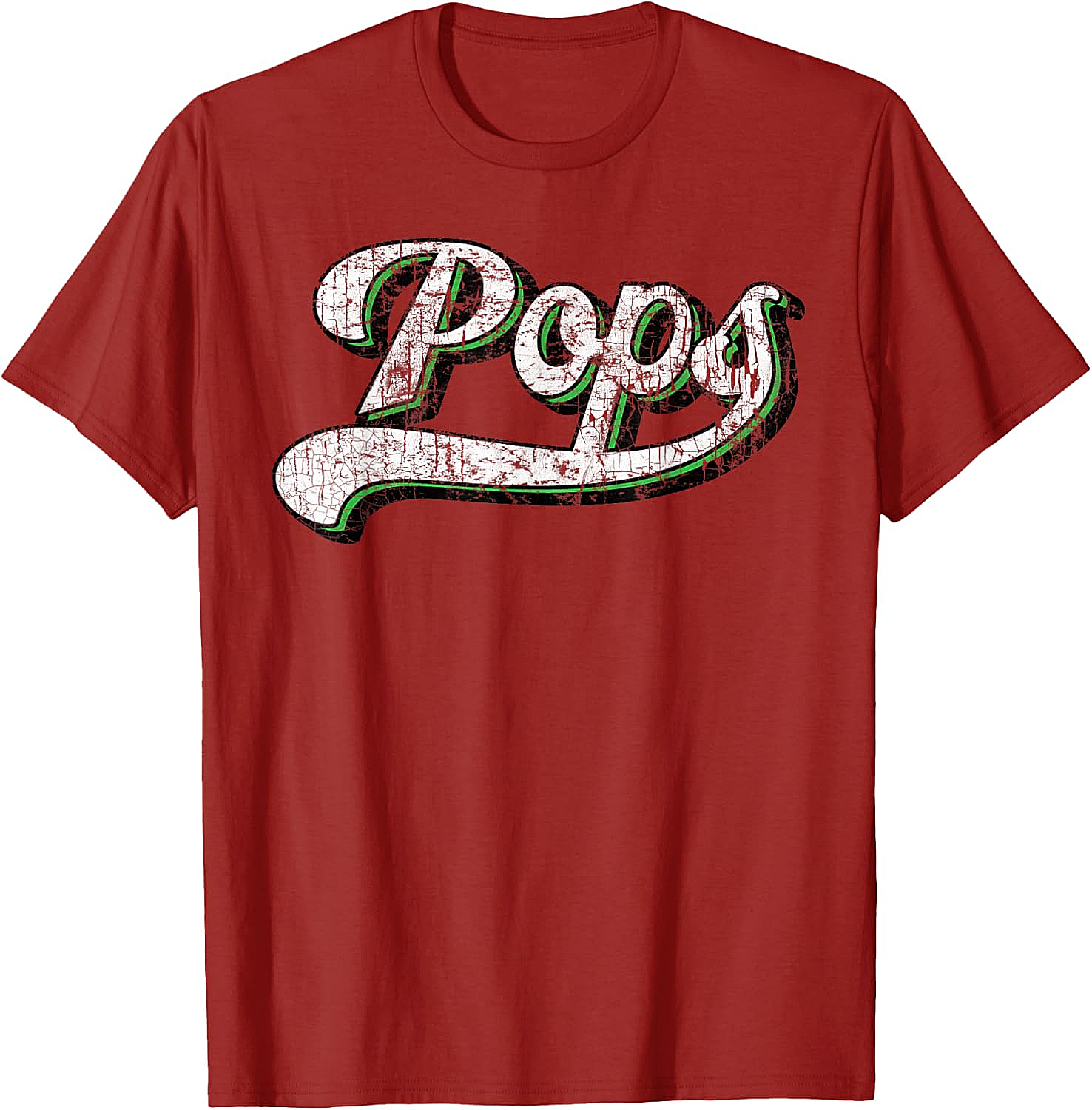 Vintage Pops T-Shirt Retro Baseball Graphic Tee for Dad