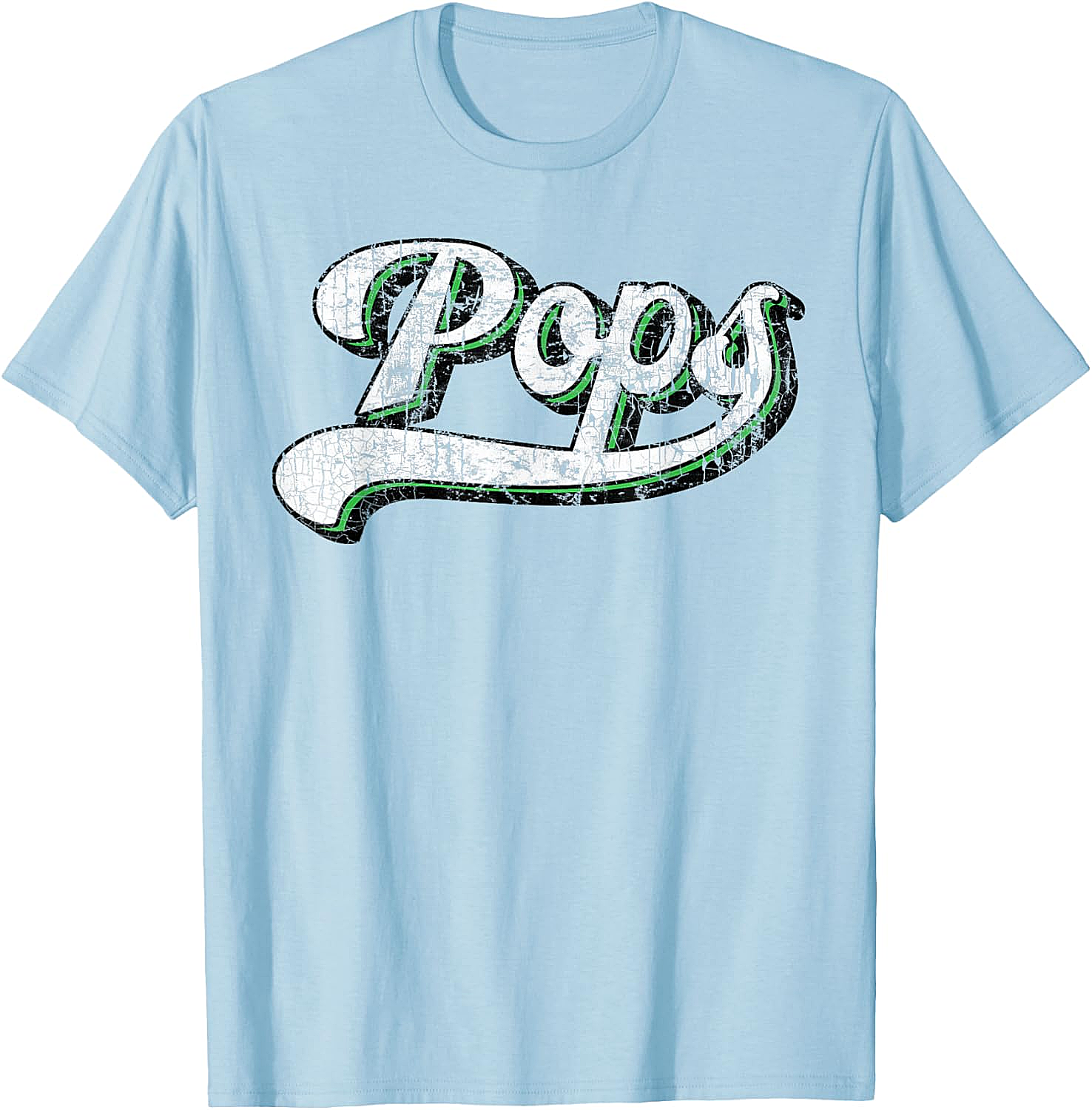 Vintage Pops T-Shirt Retro Baseball Graphic Tee for Dad