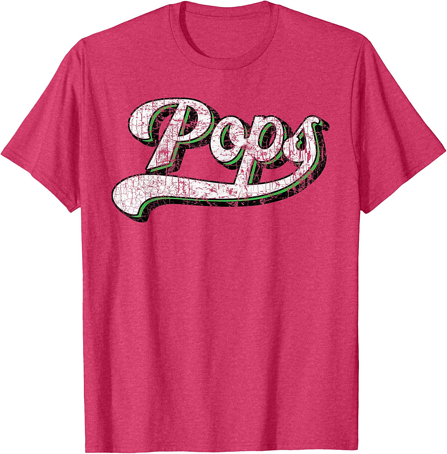 Vintage Pops T-Shirt Retro Baseball Graphic Tee for Dad
