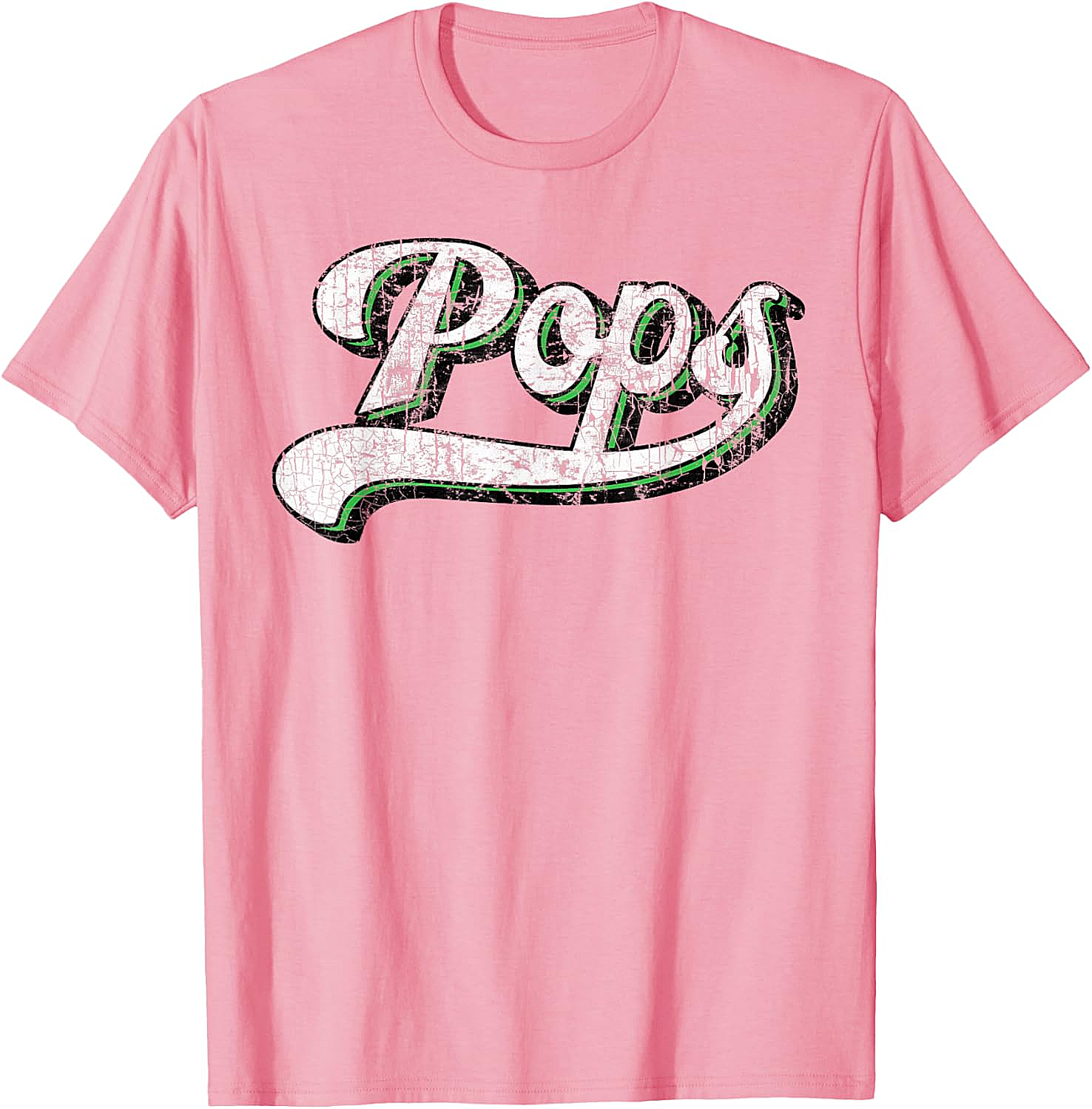 Vintage Pops T-Shirt Retro Baseball Graphic Tee for Dad