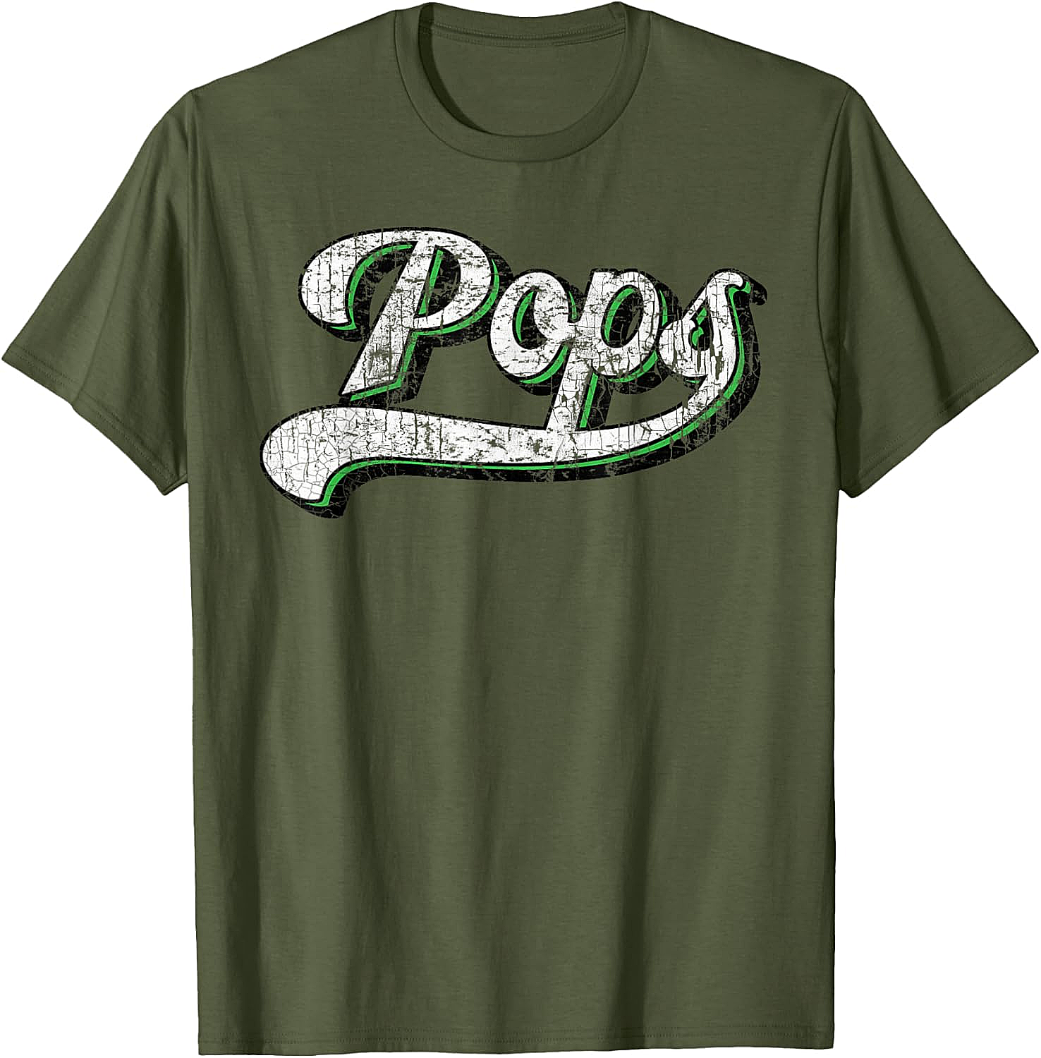 Vintage Pops T-Shirt Retro Baseball Graphic Tee for Dad